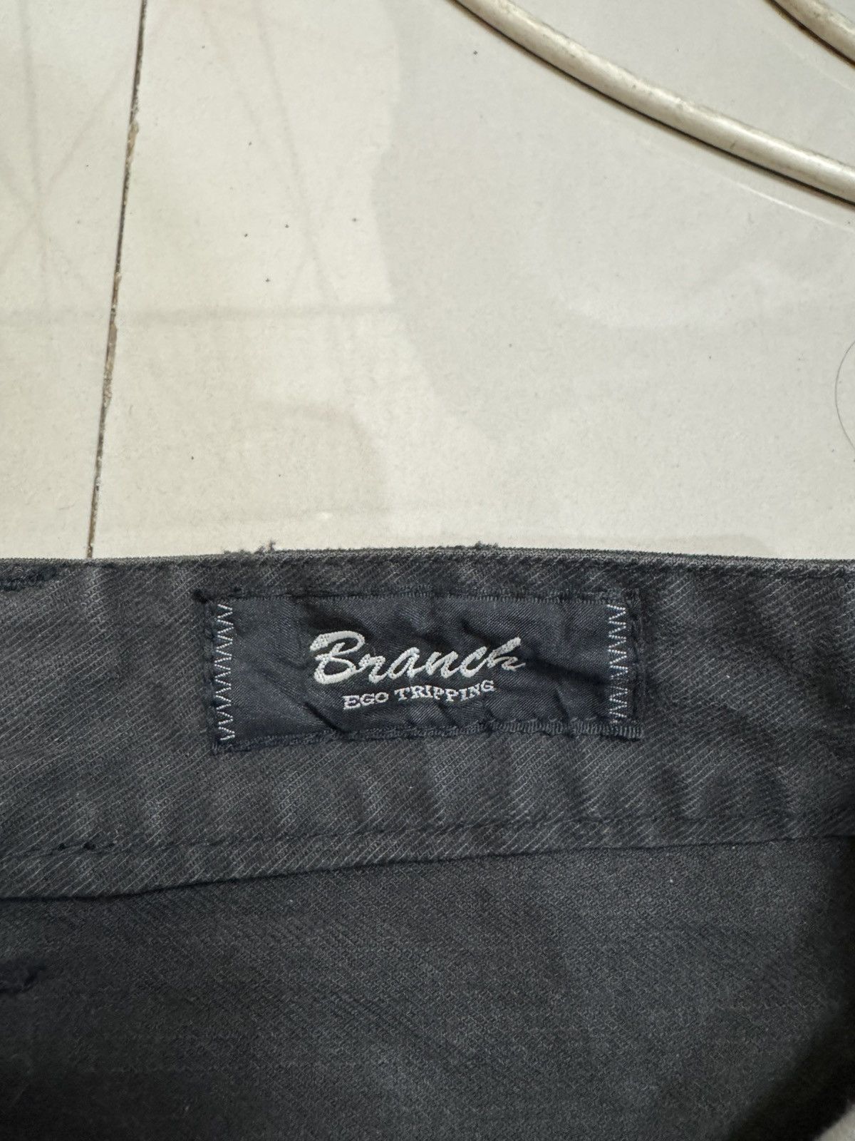 Japanese Brand Branch Distressed denim buckle back Size US 31 - 9 Thumbnail