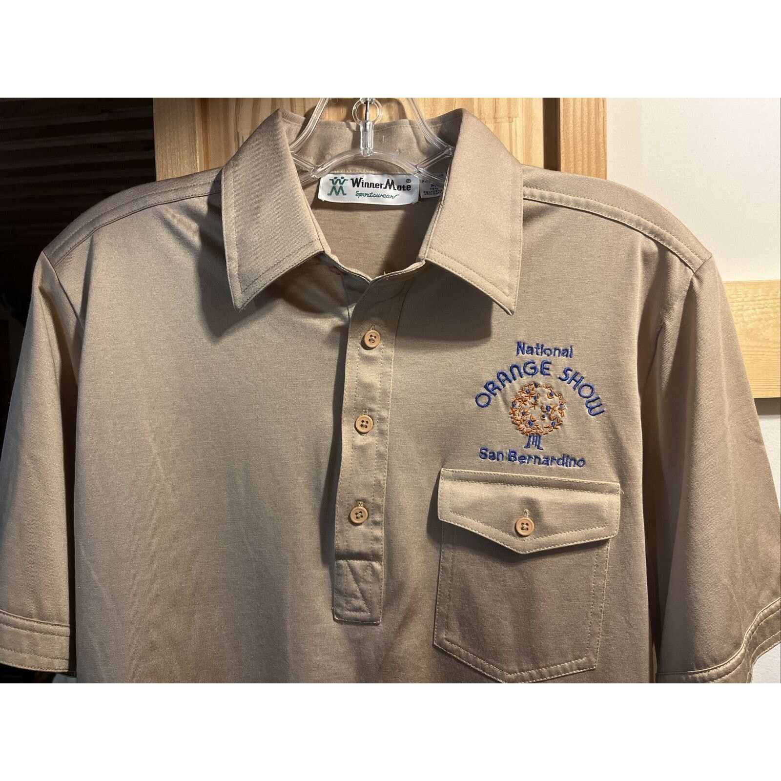 Other Winner Mate Vintage Men’s M Gold SS Polyester Polo Shirt Size US M / EU 48-50 / 2 - 12 Thumbnail