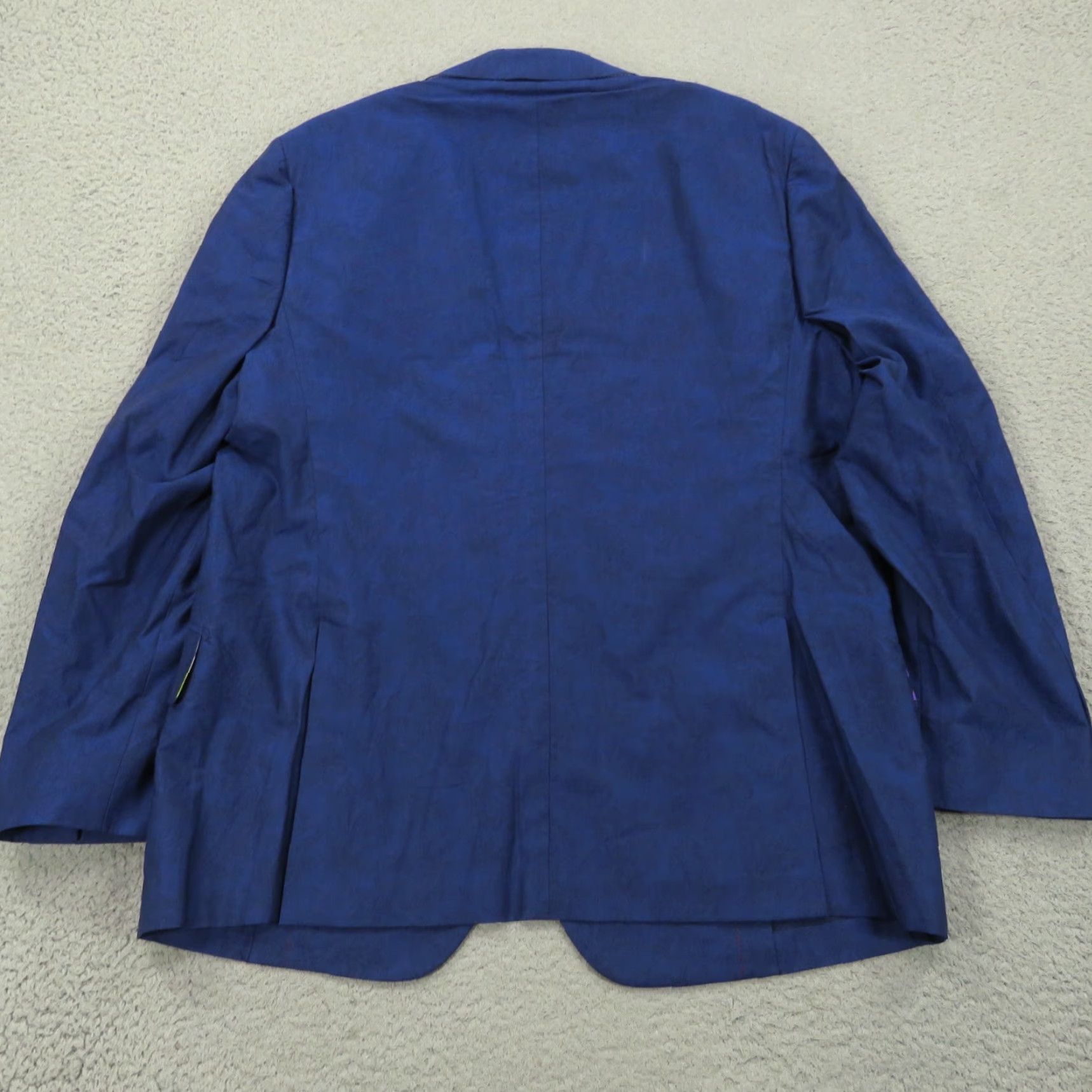 Robert Graham Robert Graham Blazer Jacket 46R Unstructured Floral Baroque Jacquard Sport Coat Jacket Mens Slim Blue 46 Regular Notch Lapel Size 46R - 7 Thumbnail