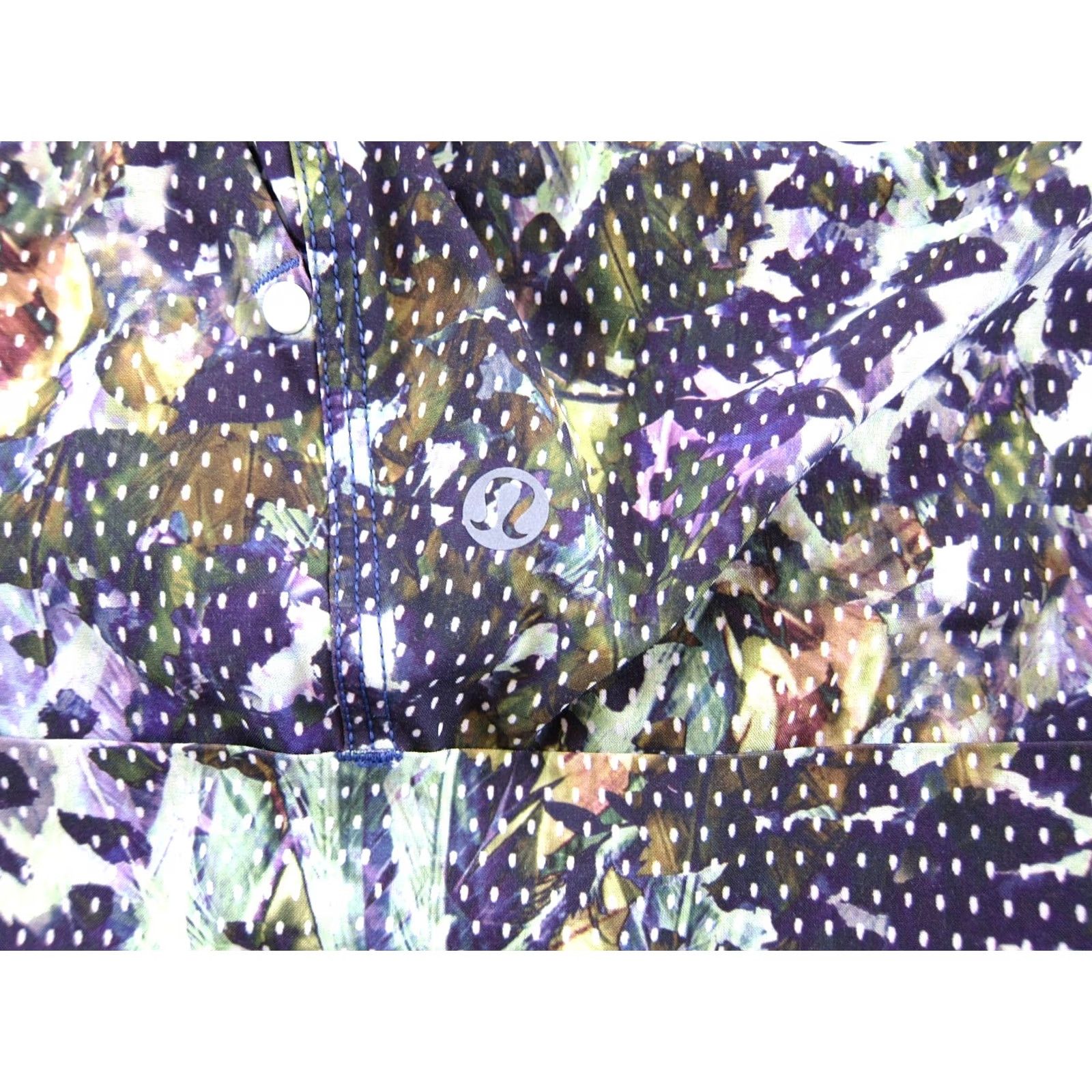 Lululemon Lululemon Grey Purple Camouflage Stretch Pocket Gym Run Workout Short Woman M/6 Size 28" / US 6 / IT 42 - 3 Thumbnail
