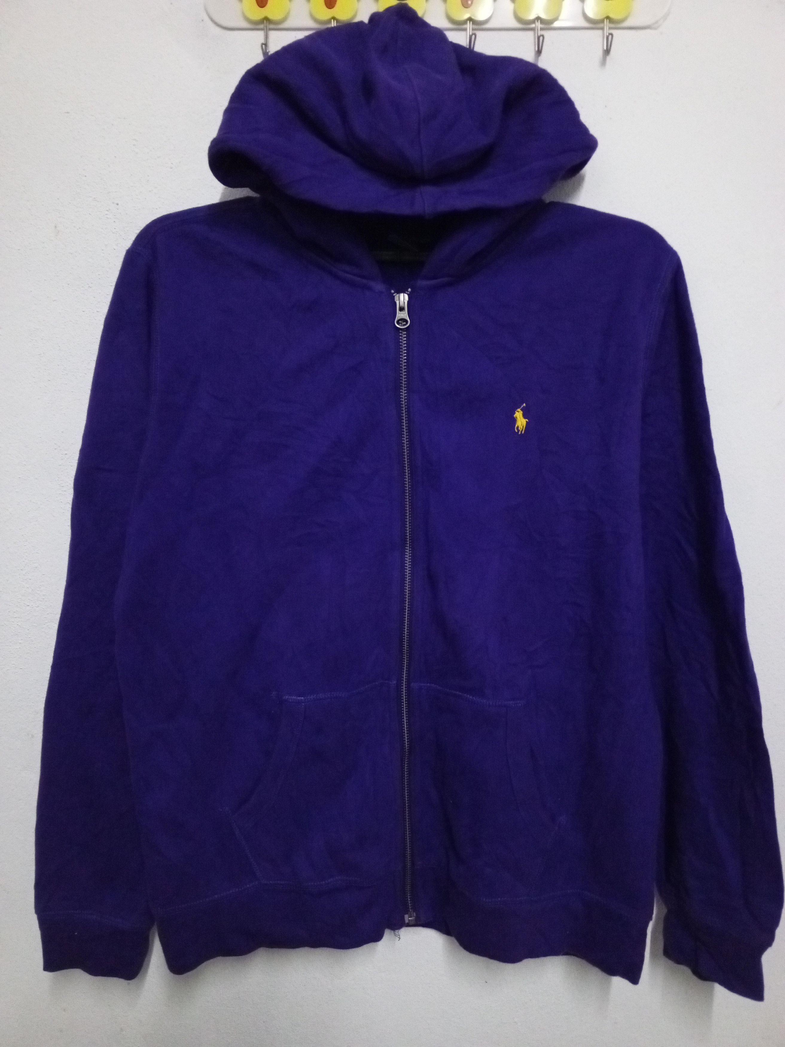 Polo Ralph Lauren Y2K POLO RALPH LAUREN HODDIES ZIPPER PONY YELLOW Size US L / EU 52-54 / 3 - 1 Thumbnail