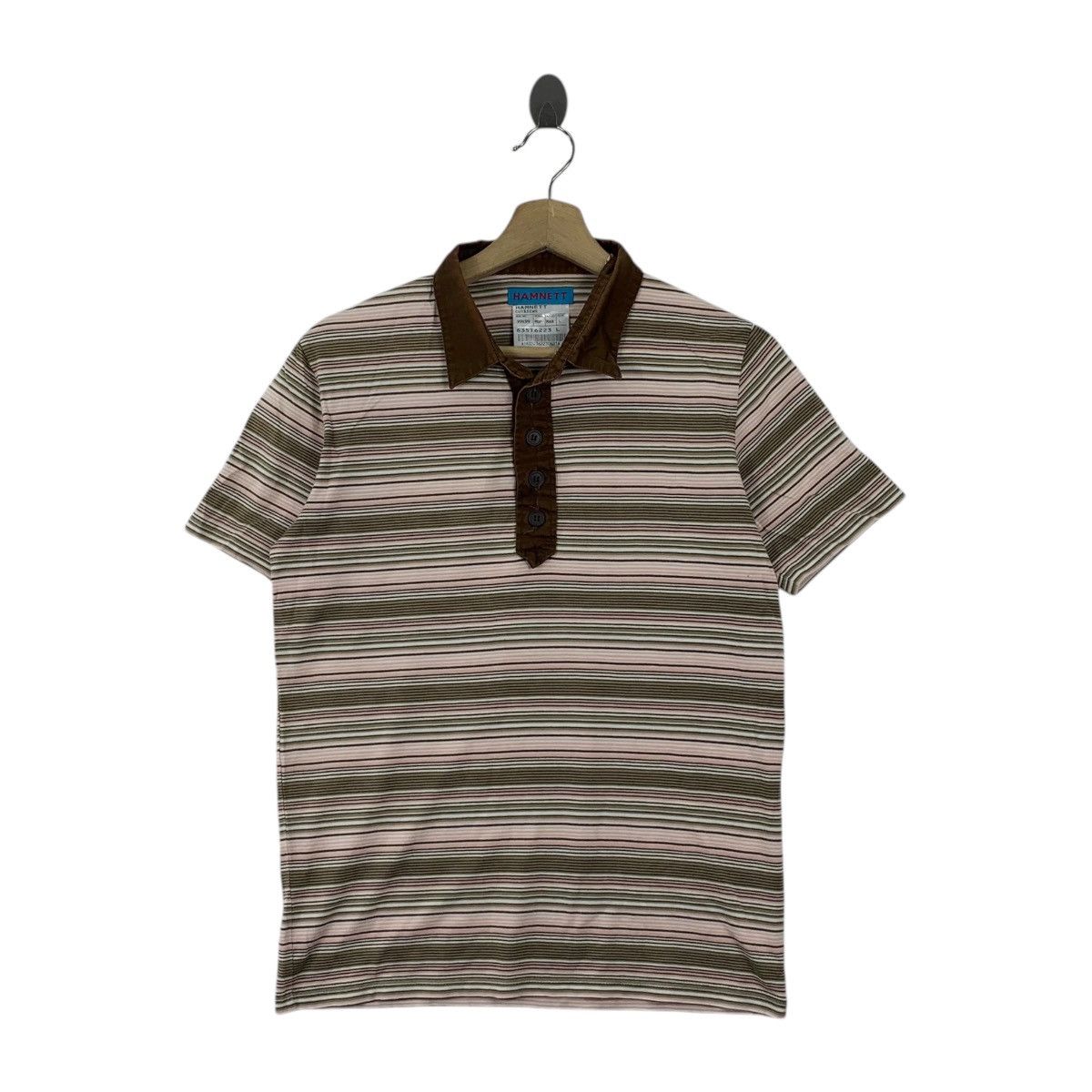 Katharine Hamnett London KATHARINE HAMNETT LONDON Cut & Sew Polo Tee Shirt Top Size L / US 10 / IT 46 - 1 Thumbnail