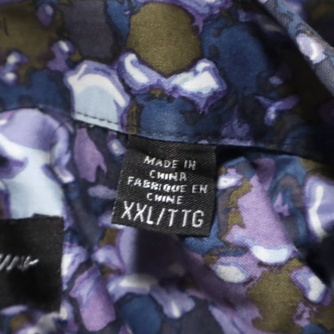 Vintage Jhane Barnes Cotton All Over Print Button Up Shirt Purple Men's 2XL Size US XXL / EU 58 / 5 - 6 Thumbnail