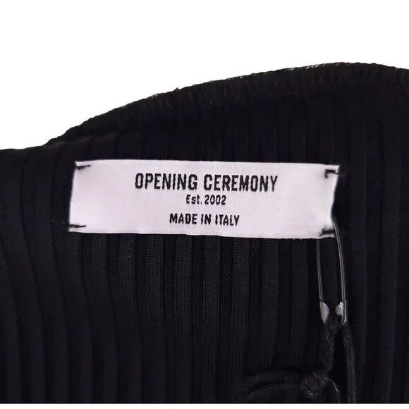 Opening Ceremony Opening Ceremony Box Logo-Print Rib T-Shirt Size XS Womens Size XS / US 0-2 / IT 36-38 - 9 Thumbnail