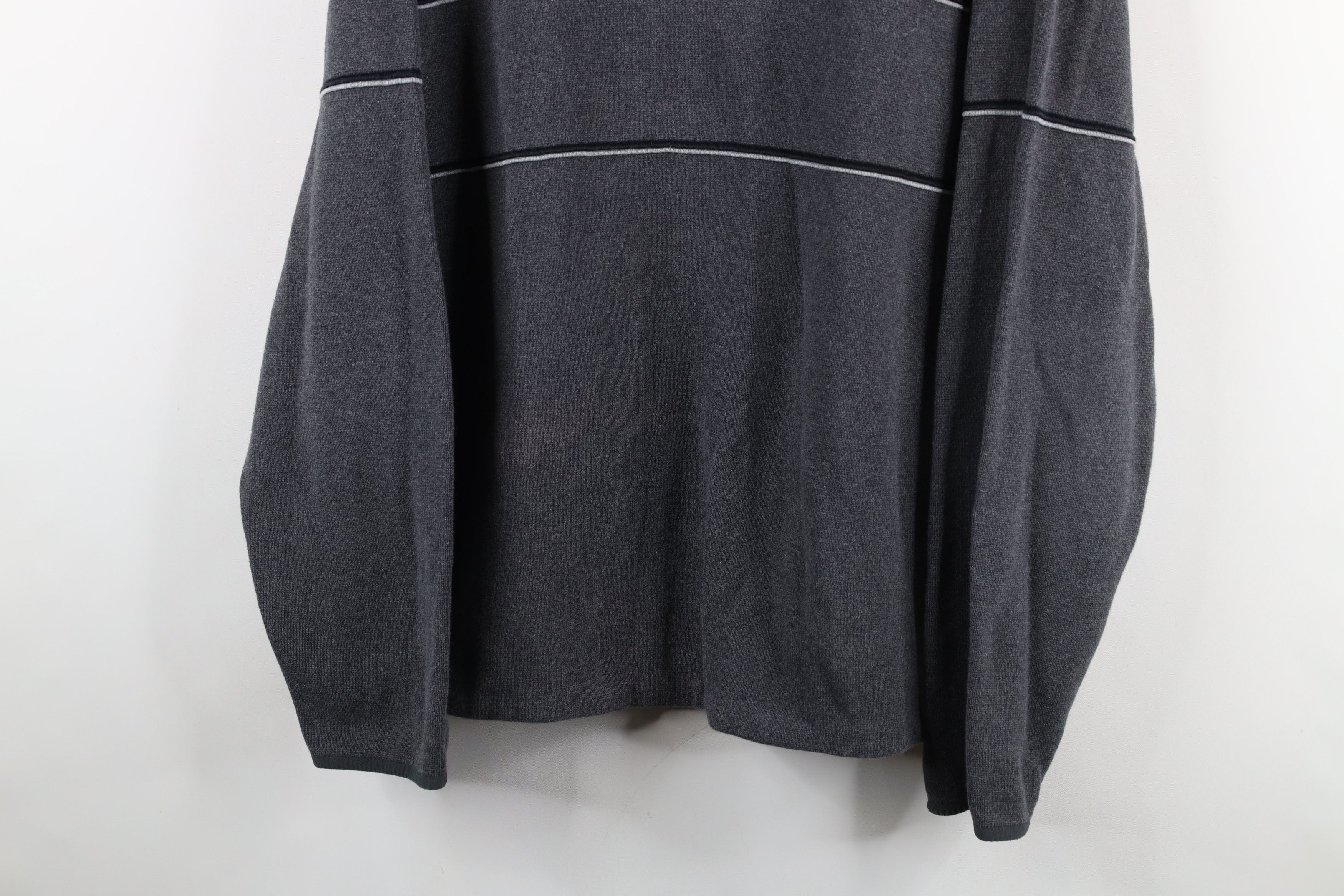 Vintage Vintage 90s Streetwear Heavy Thermal Knit Half Zip Sweater Size US L / EU 52-54 / 3 - 3 Thumbnail