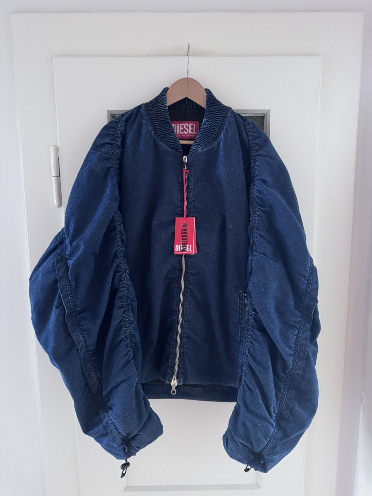 Diesel Diesel Navy Blue Bomberjacket Size US L / EU 52-54 / 3 - 7 Thumbnail