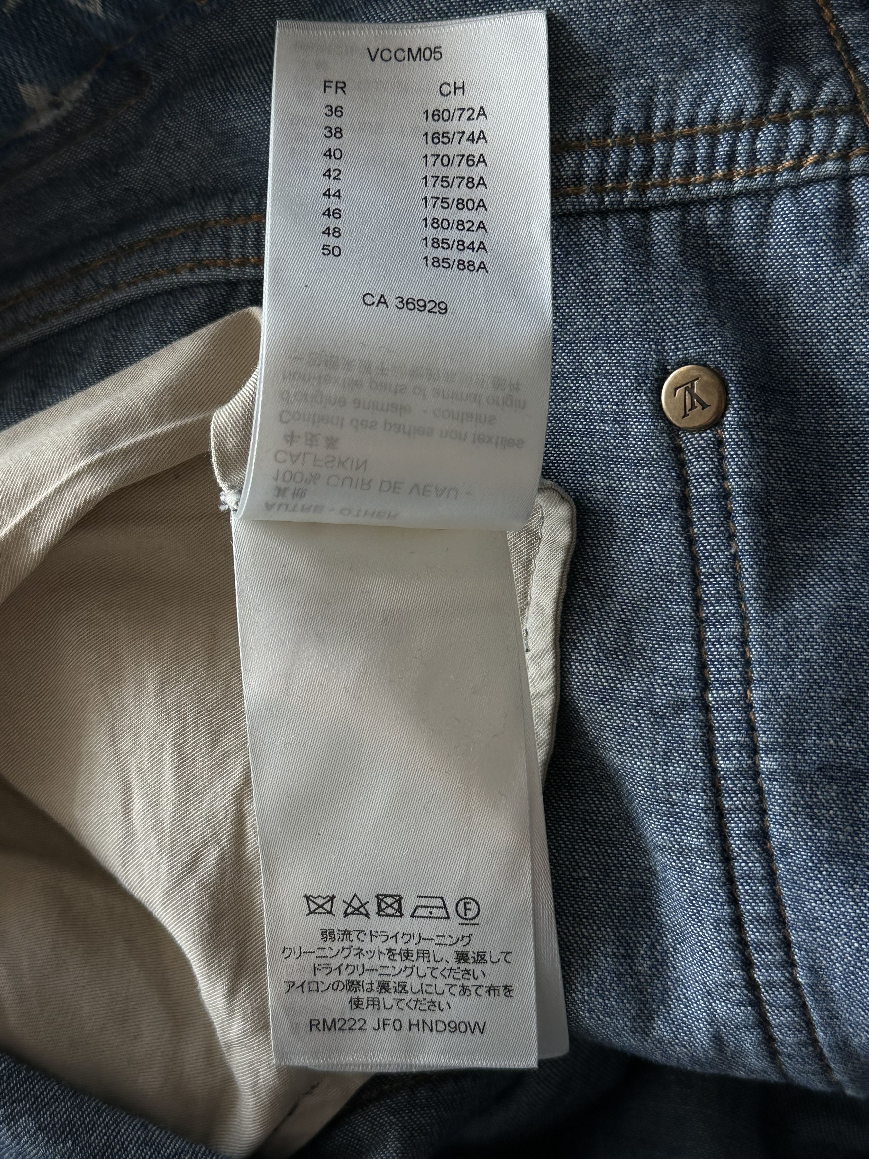 Louis Vuitton Blue Distressed Floral Monogram Flared Carpenter Jeans Size US 38 / EU 54 - 7 Thumbnail