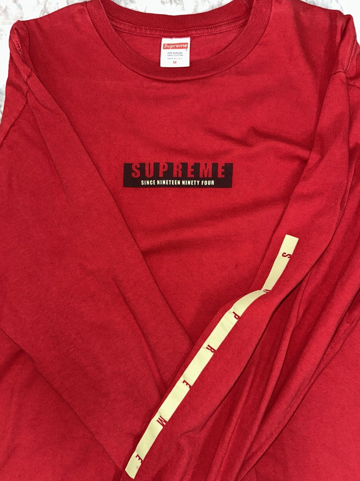 Longsleeve Tee Supreme Since 1994 Supreme “Since 1994” Long Sleeve