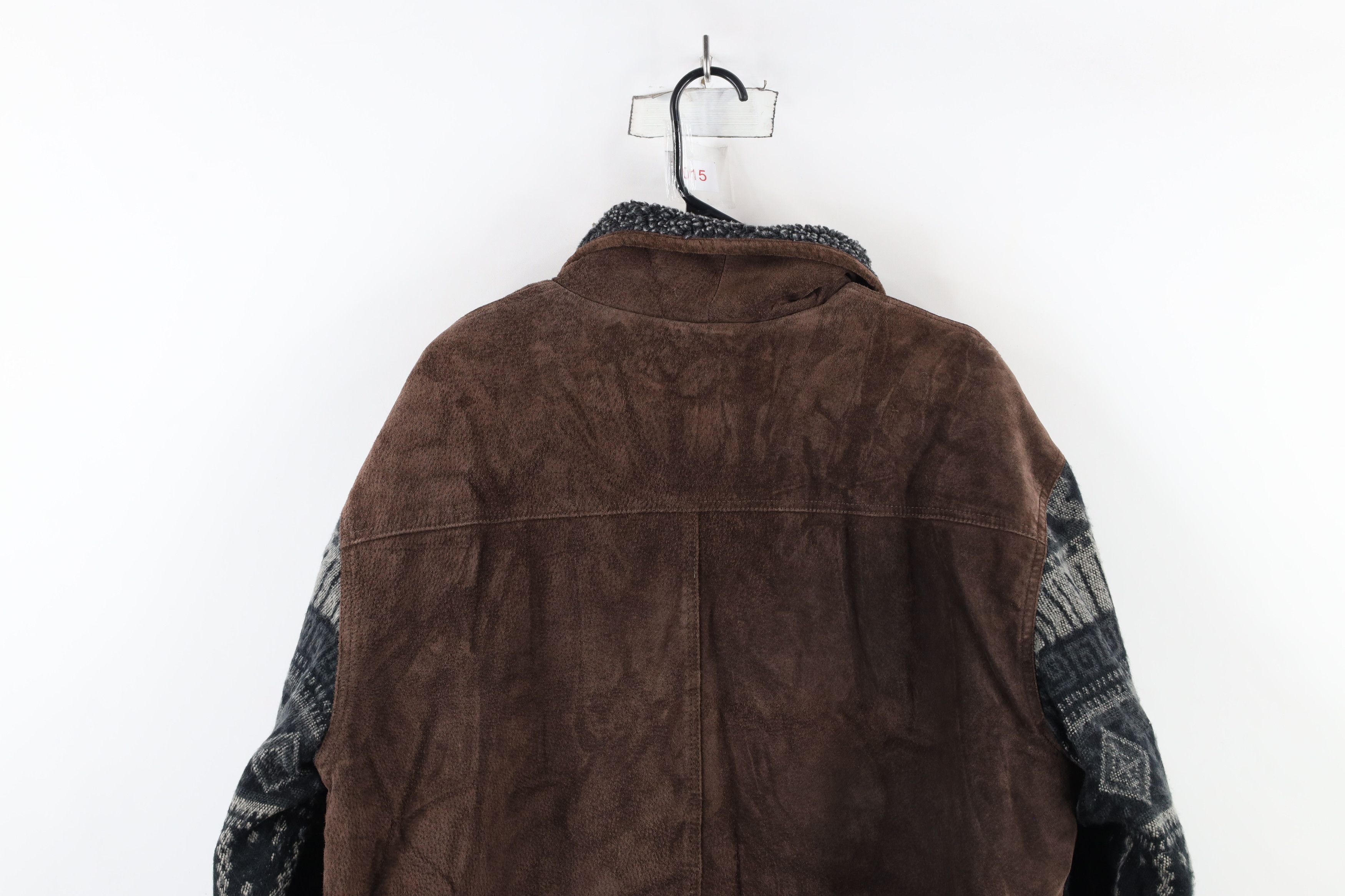 Vintage Vintage 90s Streetwear Suede Leather Southwestern Jacket Size US S / EU 44-46 / 1 - 16 Thumbnail