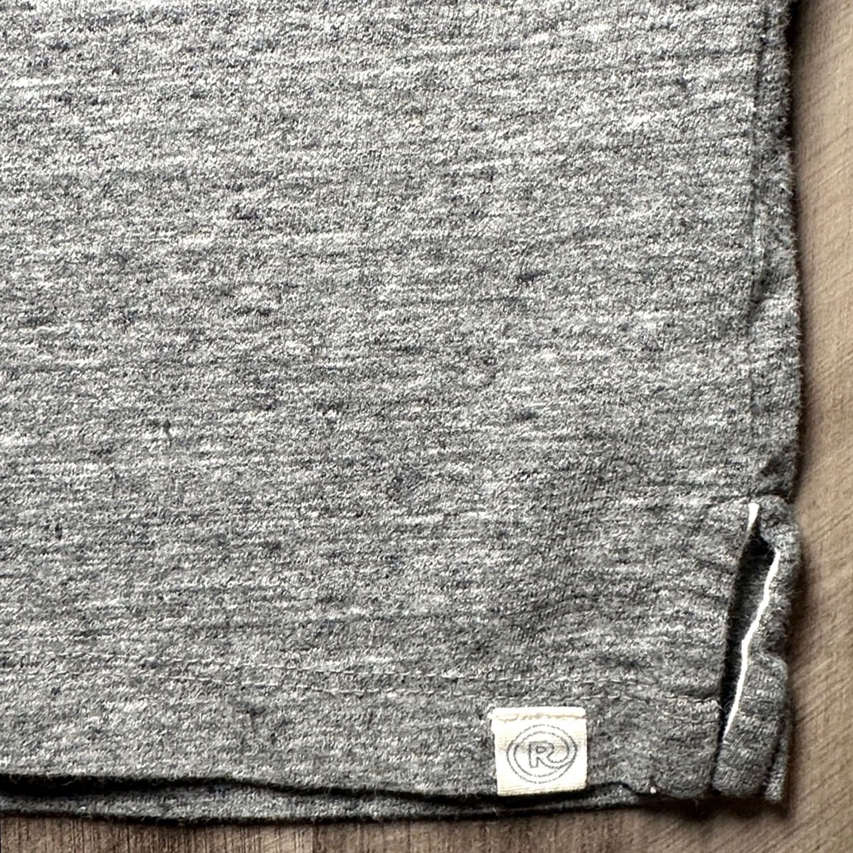 Marine Layer Marine Layer Re-Spun Heathered Charcoal Polo L/XL Men's Small/XL Regular Cotton Polyester Gray polo Mens L/XL Shirt Size US XL / EU 56 / 4 - 5 Thumbnail