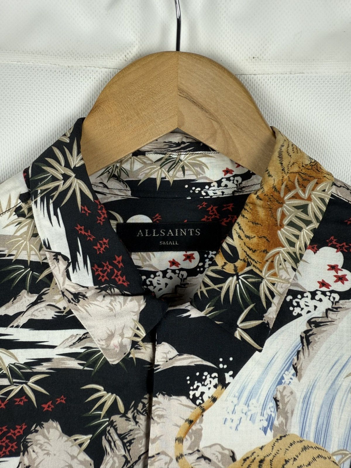 Allsaints × Japanese Brand Allsaints Sumatra LS Overprinted Viscose Button Up Shirt Size US S / EU 44-46 / 1 - 10 Thumbnail