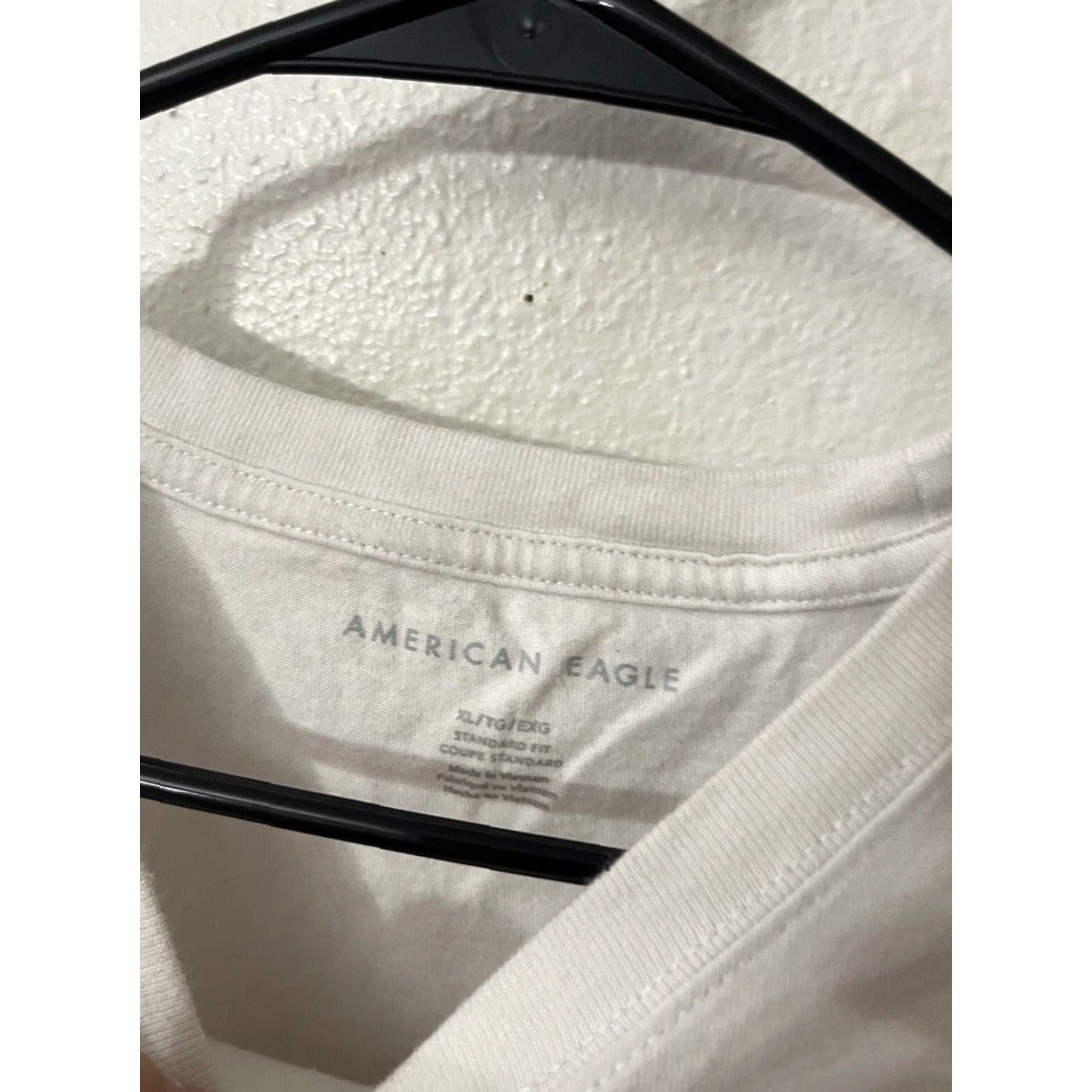 American Eagle Outfitters AMERICAN EAGLE CLASSIC FIT TEE XL CREW NECK SOLID WHITE SHIRT MENS Short Sleeve Size US 36 / EU 52 - 2 Thumbnail
