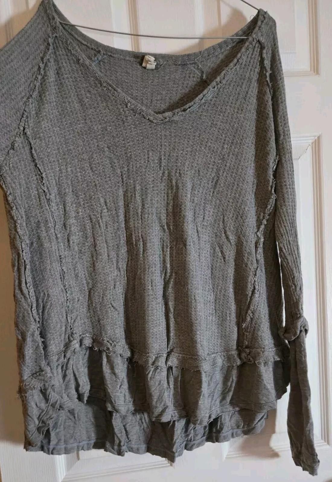 Other We The Free Oversized Long Sleeve Waffle Knit Top Womens Med Size M / US 6-8 / IT 42-44 - 7 Thumbnail
