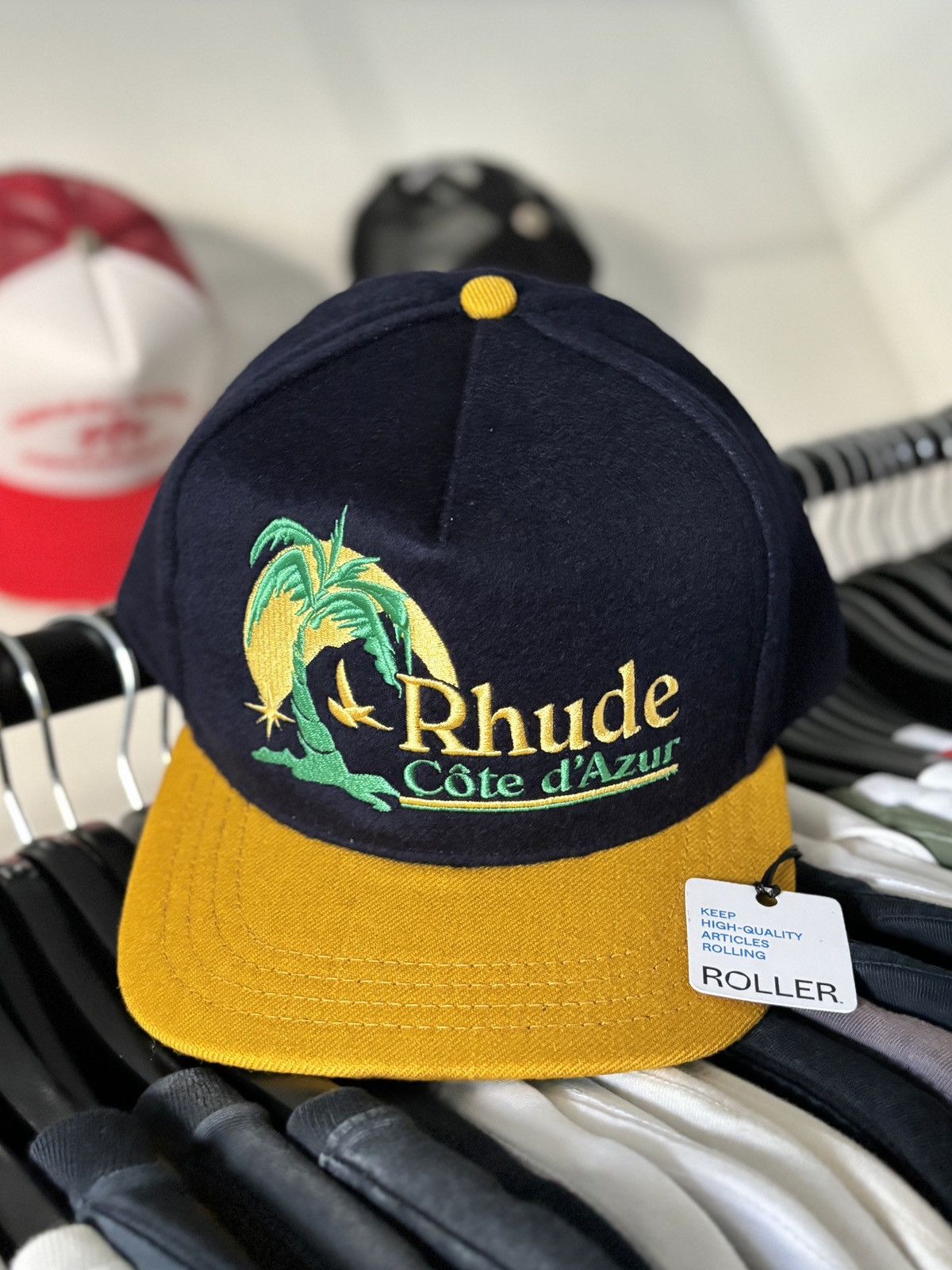 Rhude RHUDE PALM COAST AZUR HAT Size ONE SIZE - 5 Thumbnail