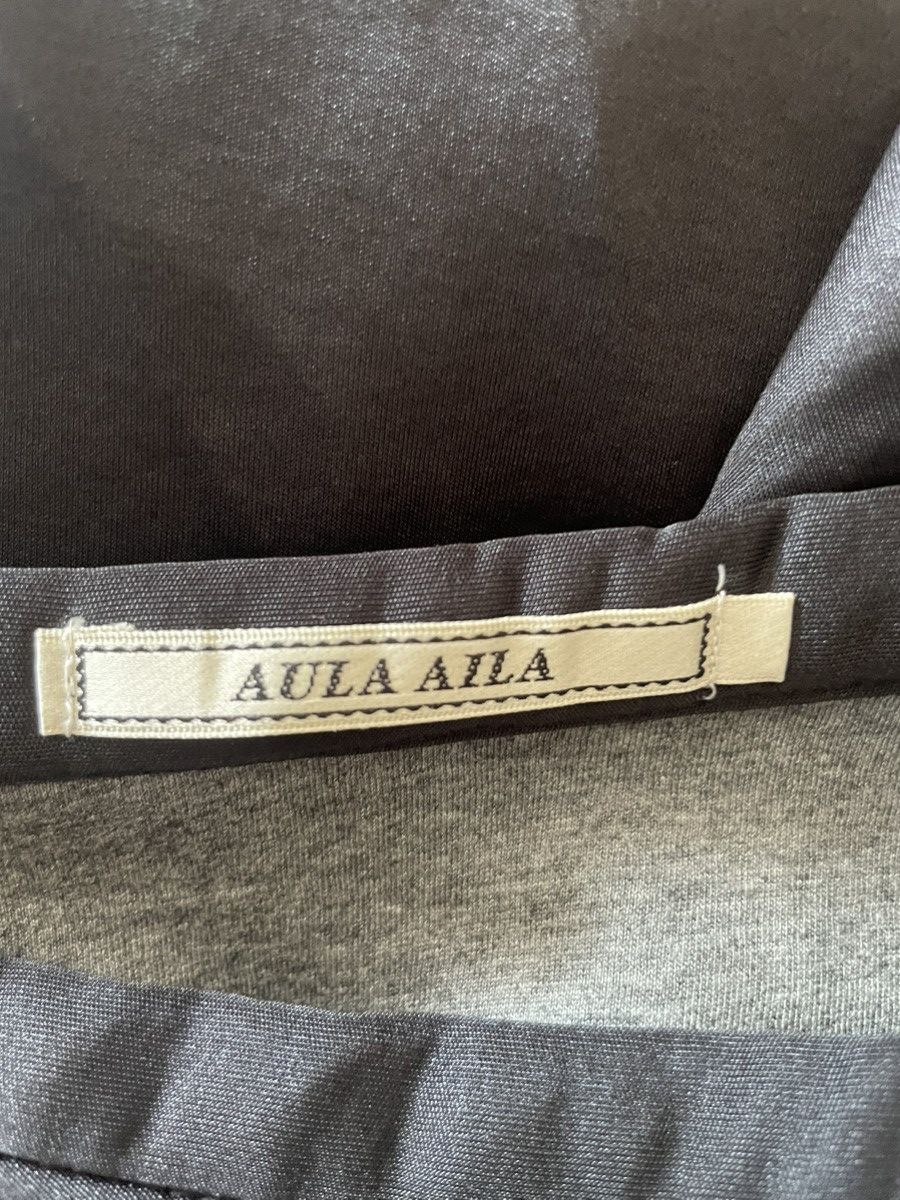 Japanese Brand Aula Aila Mesh Trim Assymetrical Skirt Size 25" / US 0 / IT 36 - 4 Thumbnail