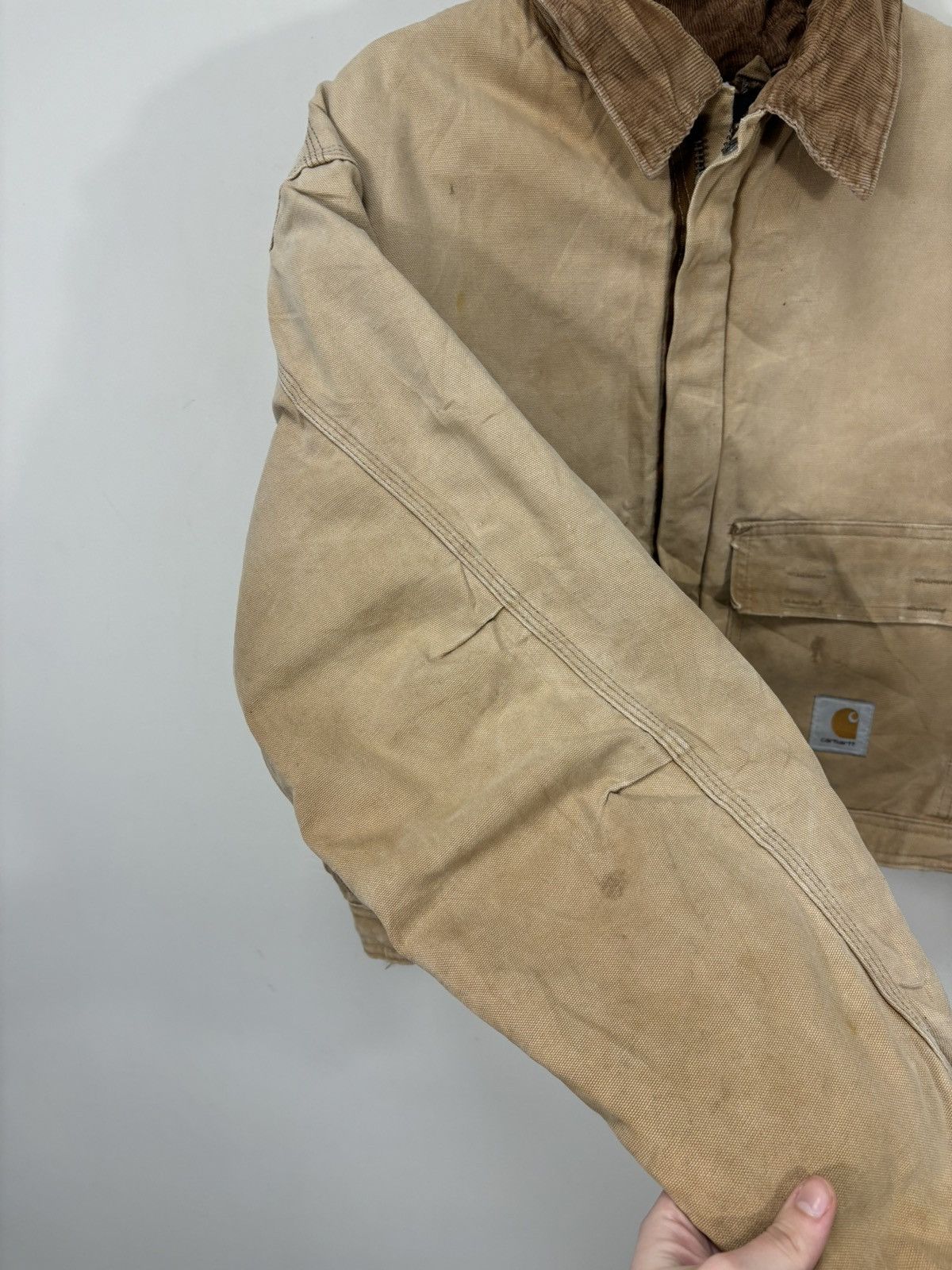 Carhartt Vintage 90s Carhartt USA Made Faded Hype Boxy Cropped Jacket Size US L / EU 52-54 / 3 - 15 Thumbnail