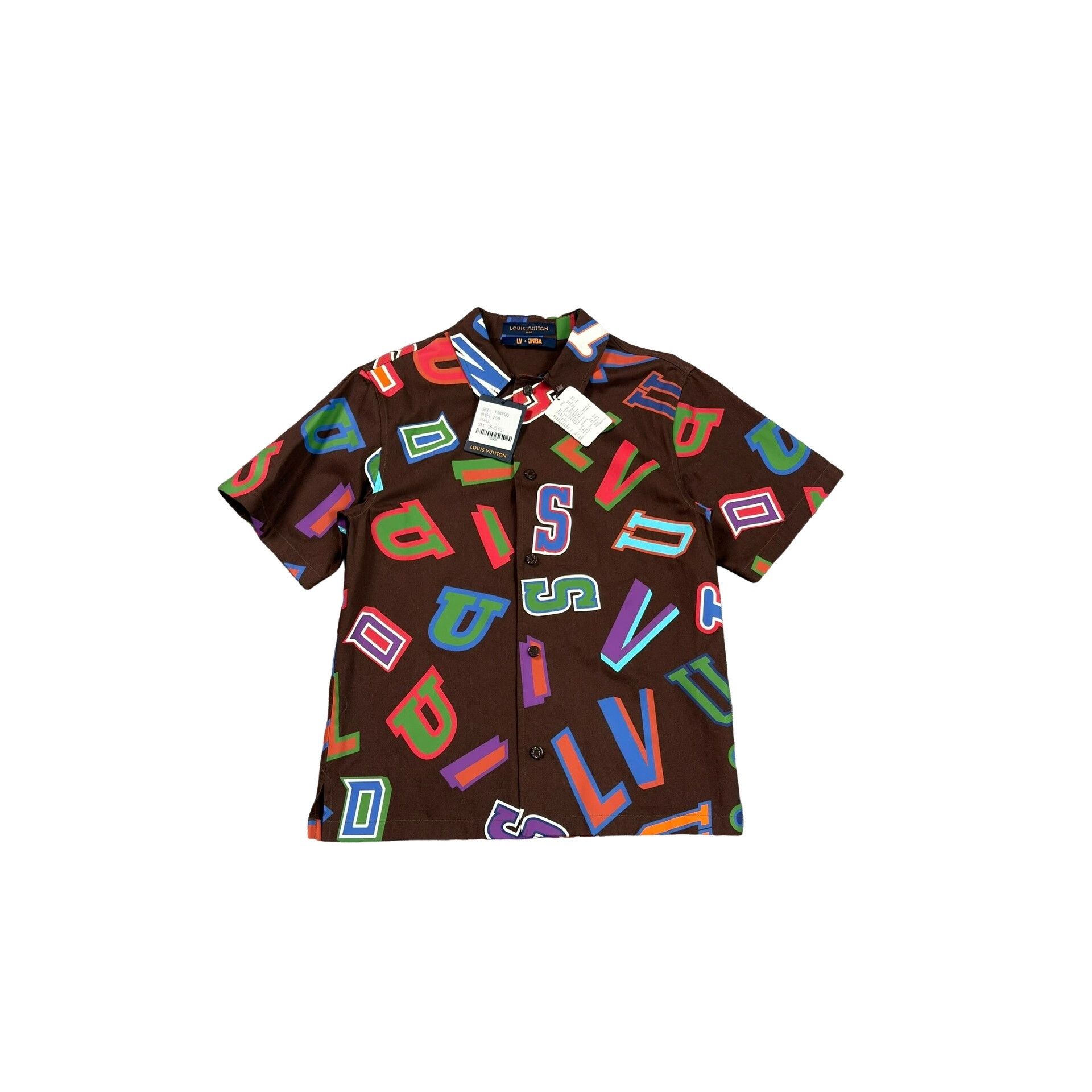 Louis Vuitton Louis Vuitton x NBA Logo Print Short Sleeve Shirt XS Size US XS / EU 42 / 0 - 1 Thumbnail