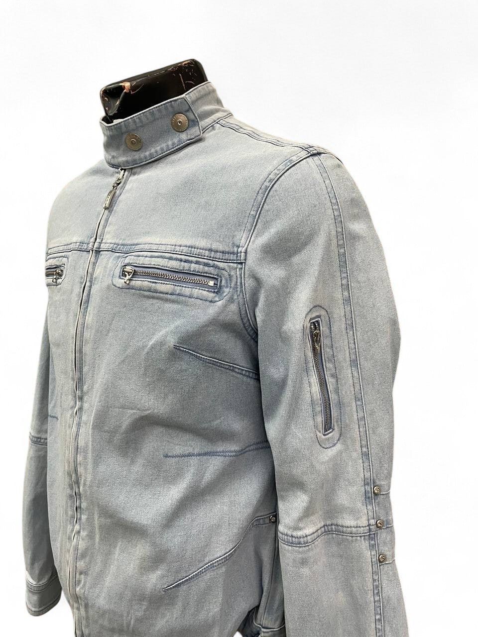 Diesel Diesel style blue denim biker jacket bondage moto y2k hype Size US M / EU 48-50 / 2 - 3 Thumbnail