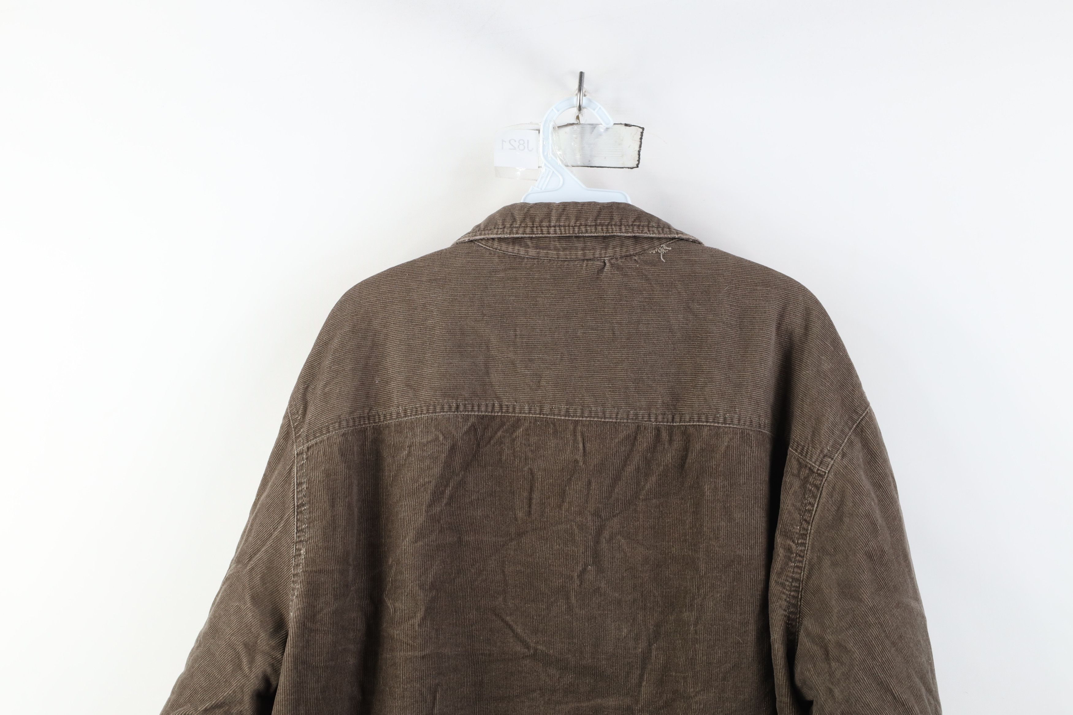Vintage Vintage 90s Streetwear Lined Corduroy Shirt Jacket Jac Shirt Size US XL / EU 56 / 4 - 13 Thumbnail