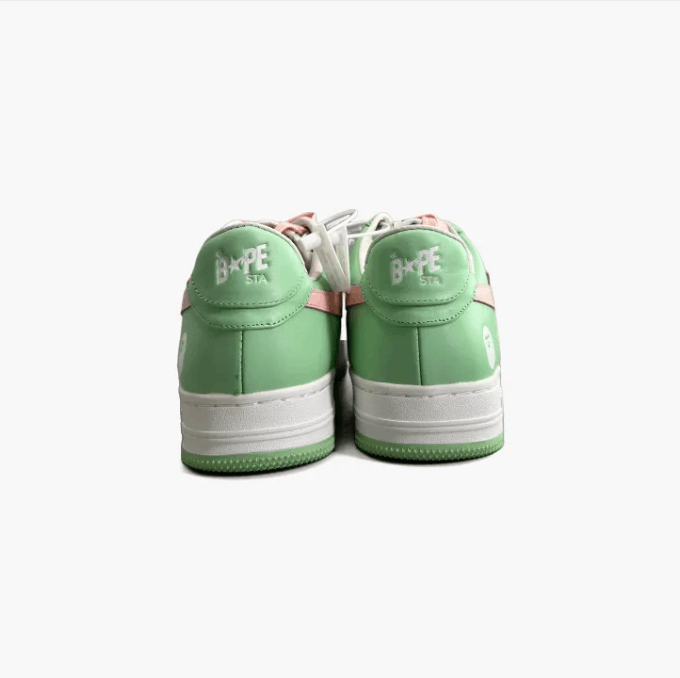 Bape ABATHINGAPE low-top sneaker men's green and pink Size US 8 / EU 41 - 5 Thumbnail