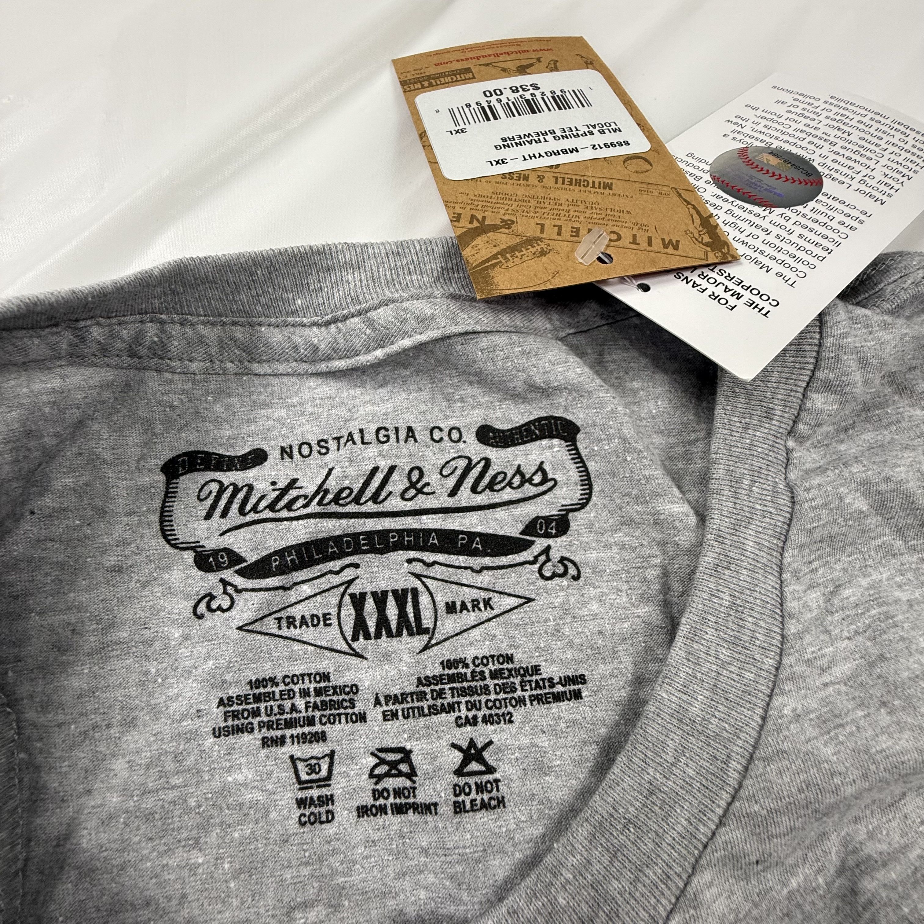 Mitchell & Ness Mitchell & Ness Milwaukee Brewers Phoenix Arizona Tee 3XL Size US XXL / EU 58 / 5 - 6 Thumbnail
