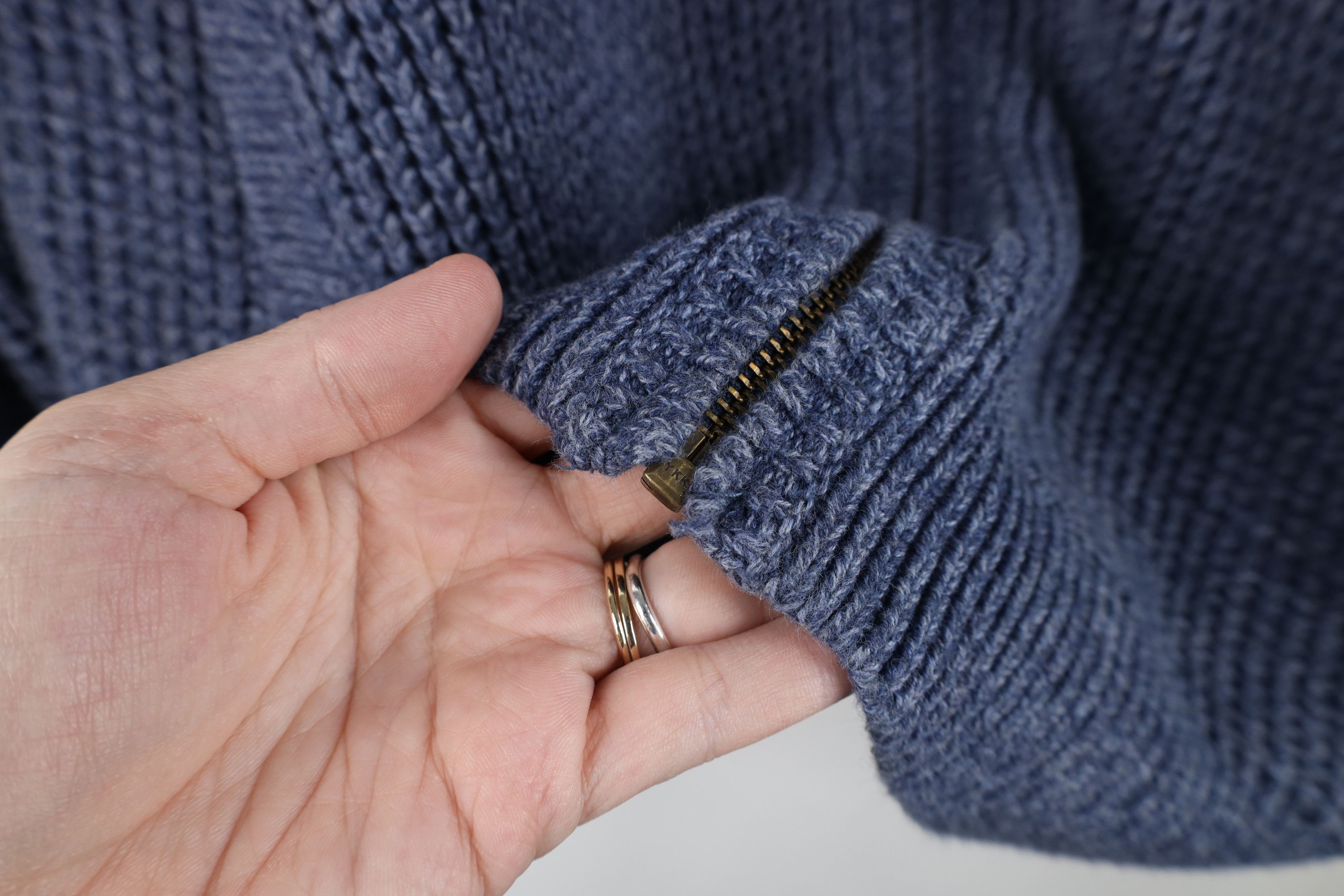 L.L. Bean Vintage LL Bean Cotton Chunky Ribbed Knit Full Zip Sweater Size US M / EU 48-50 / 2 - 4 Thumbnail