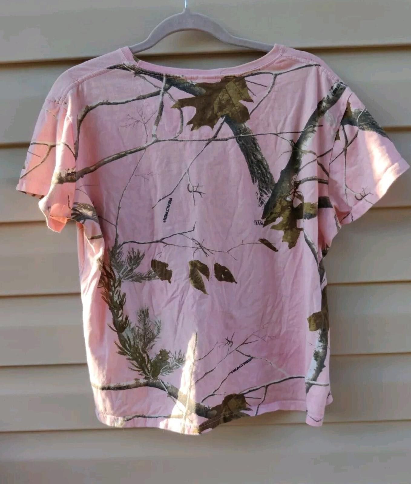 Other "FROGS The Other White Meat" Real Tree Pink Camo T-shirt Size XL / US 12-14 / IT 48-50 - 3 Thumbnail