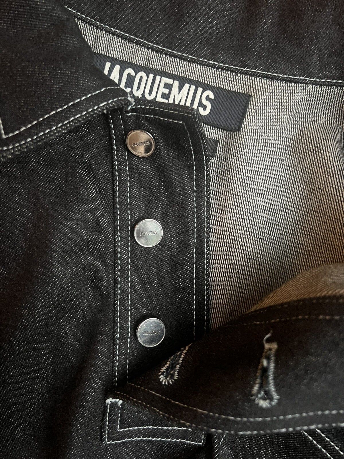 Jacquemus Le Meunier Denim Overshirt Navy Size 50 Size US M / EU 48-50 / 2 - 4 Thumbnail