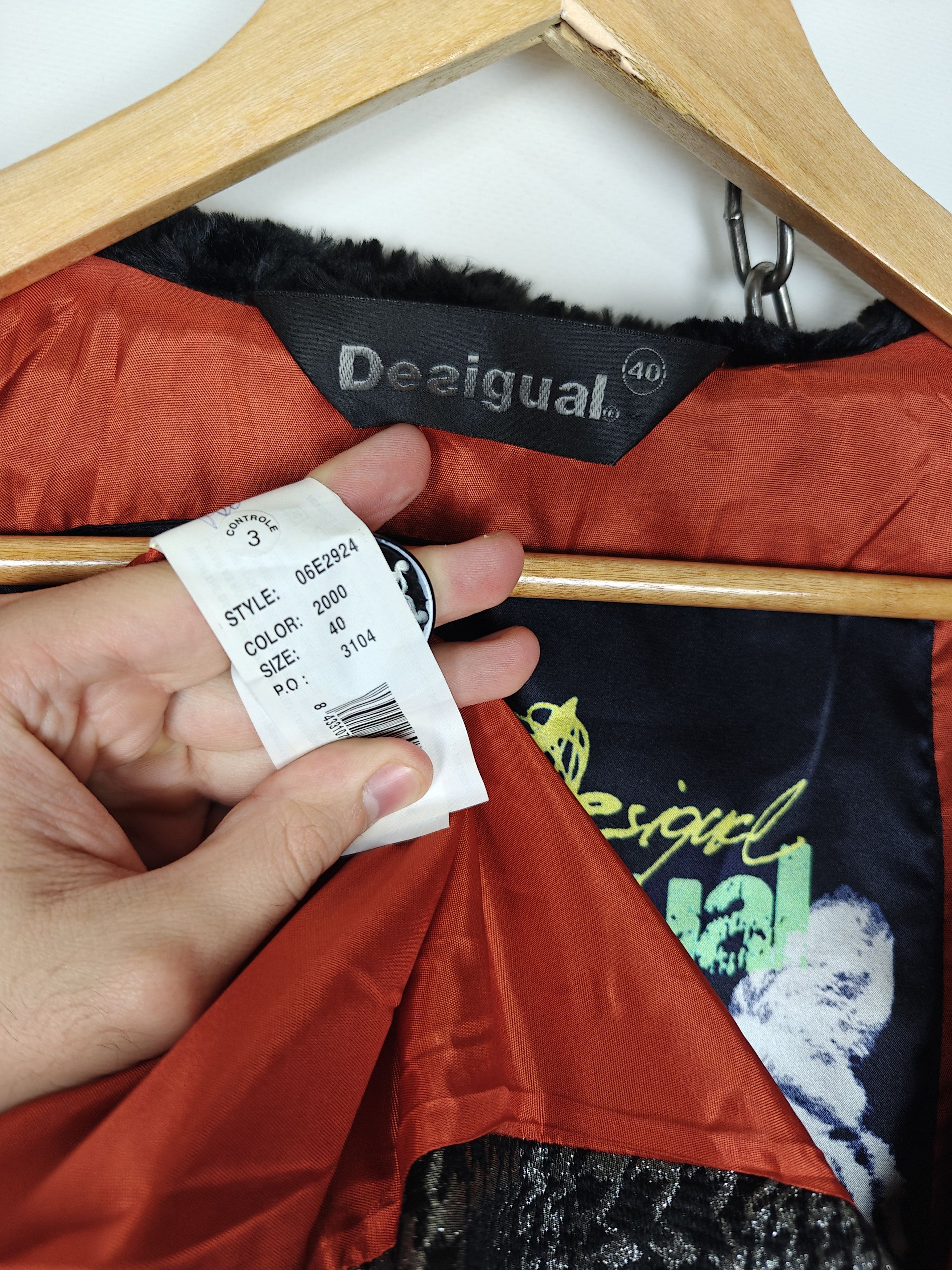 Desigual Desigual Coat Jacket Multicolor Eyes Design size 40 Size M / US 6-8 / IT 42-44 - 11 Thumbnail