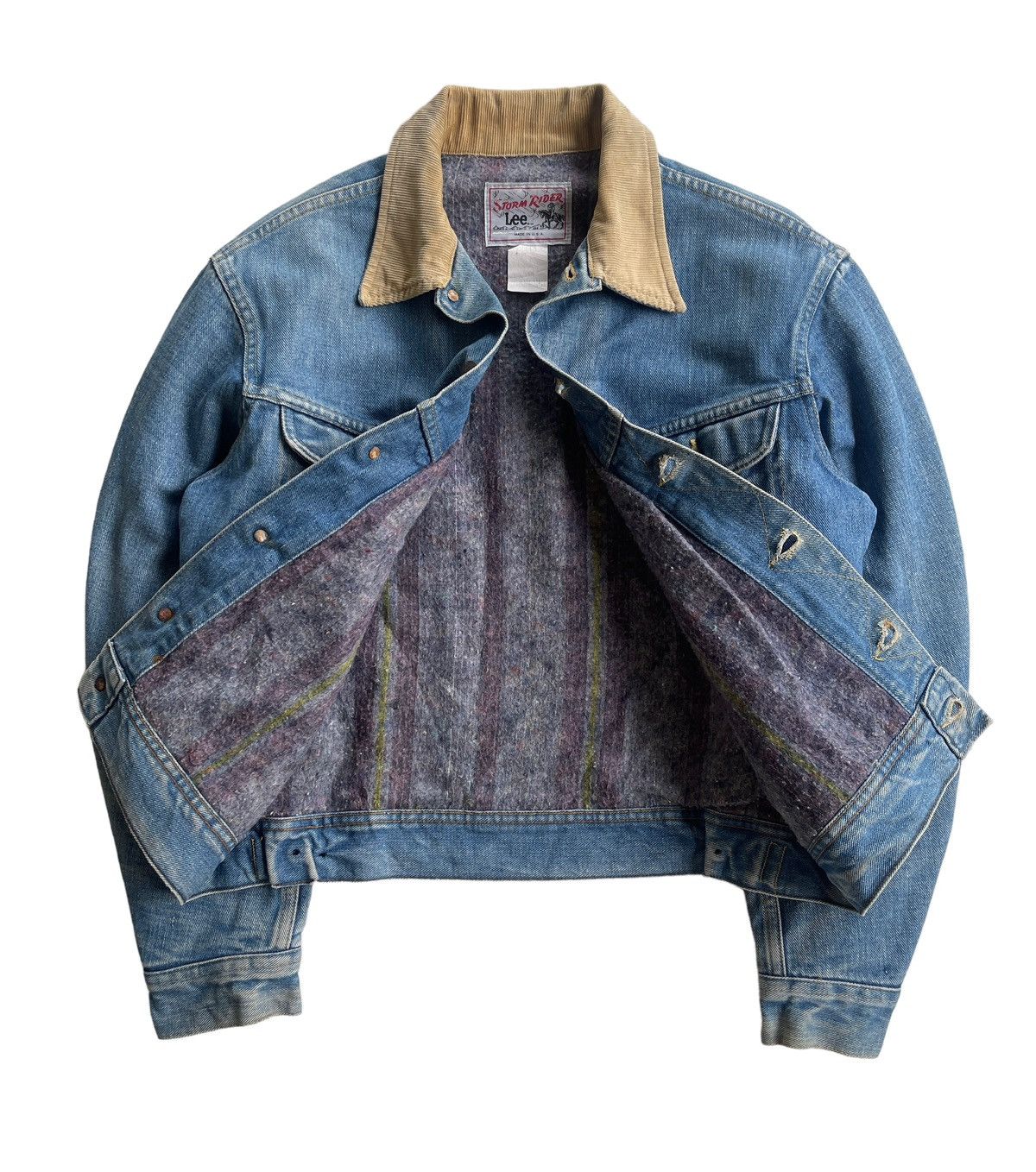 Lee 1970s Lee Storm Riders Blanket Lined Denim Size US L / EU 52-54 / 3 - 6 Thumbnail