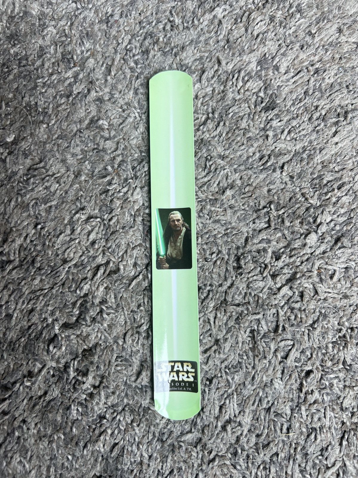 Star Wars × Vintage 1999 Lucasfilm Star Wars Qui-Gon Jinn Lightsaber Slap Band Size ONE SIZE - 1 Thumbnail