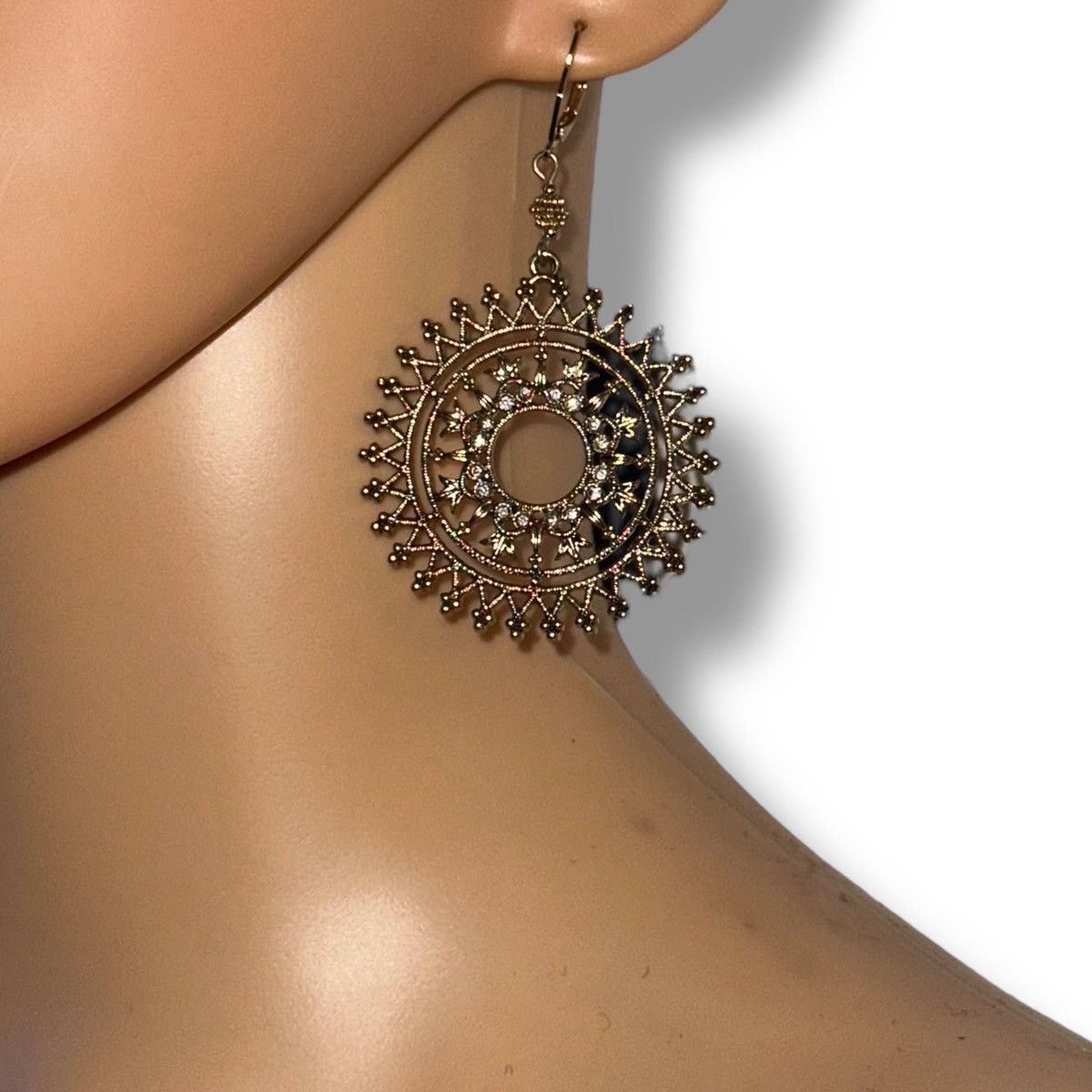 Express Express sunburst filigree dangle earrings Size ONE SIZE - 2 Thumbnail
