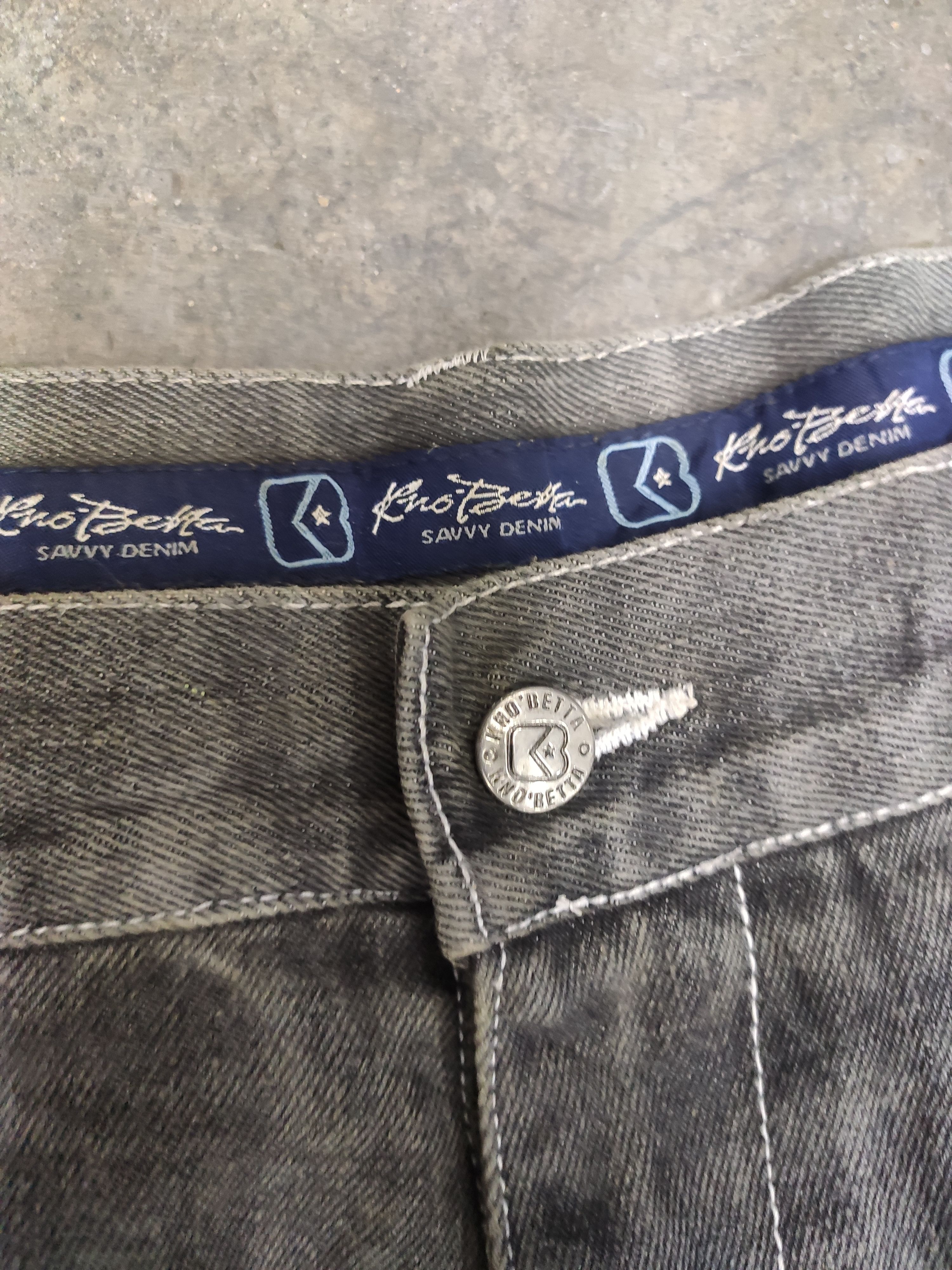 Fubu 🔥 Kno Betta savvy denim baggy JNCO design hype faded Size US 36 / EU 52 - 3 Thumbnail