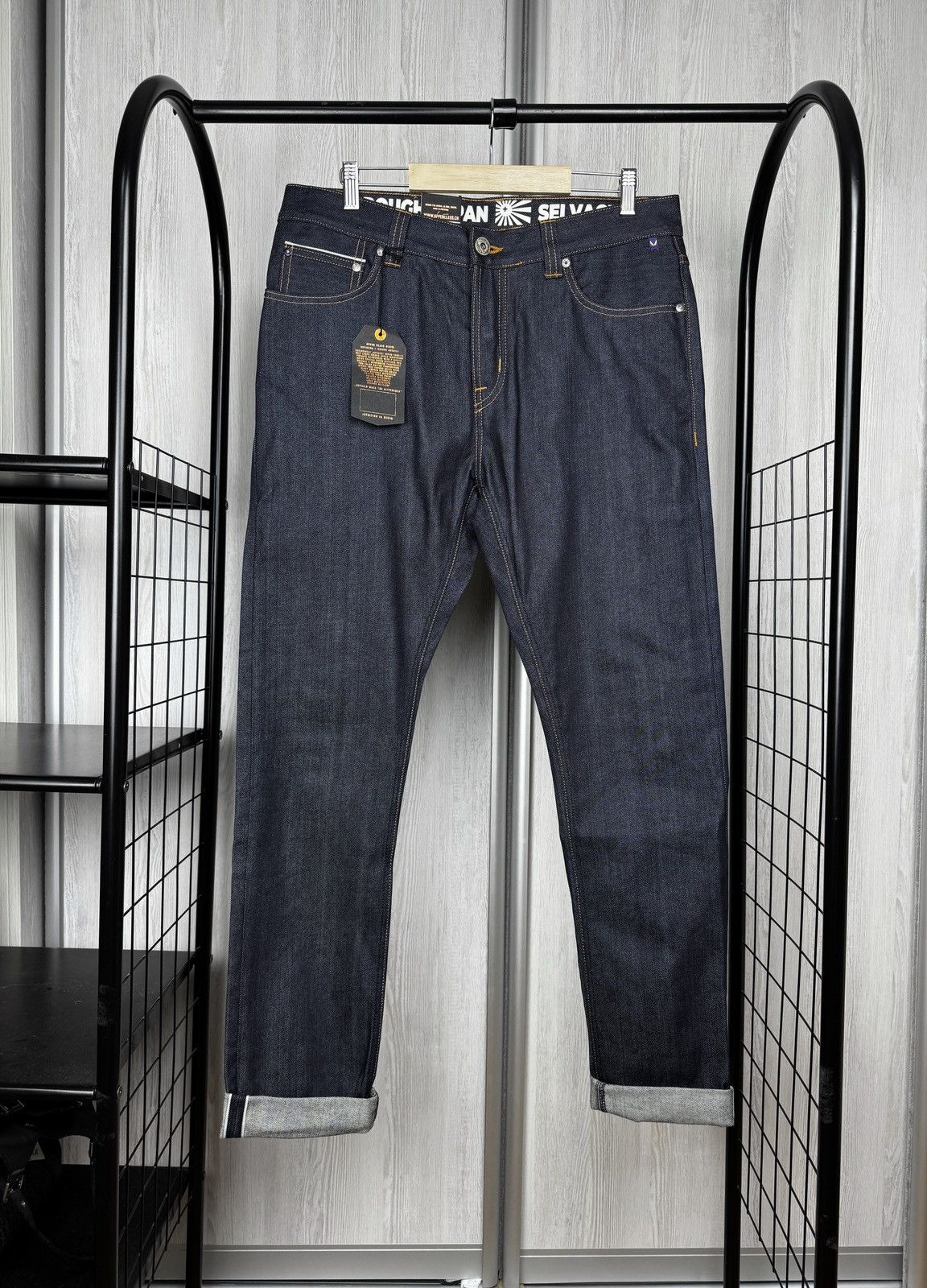 Other Upper Class Denim Rough Japan Selvage 12 oz Raw T3T Kurabo Size US 33 - 2 Thumbnail