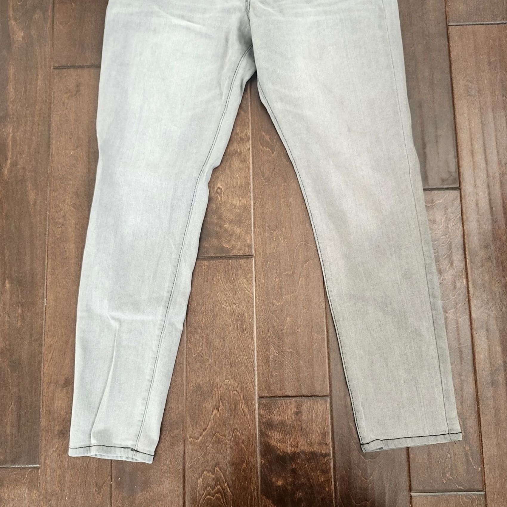 Denime NOVAMEN Gray Slim Fit Jeans Mens Size 36 Denim Pants City 5-Pocket Zip Button Inseam 30 Fall Spring Summer Regular Mens Size US 36 / EU 52 - 3 Thumbnail