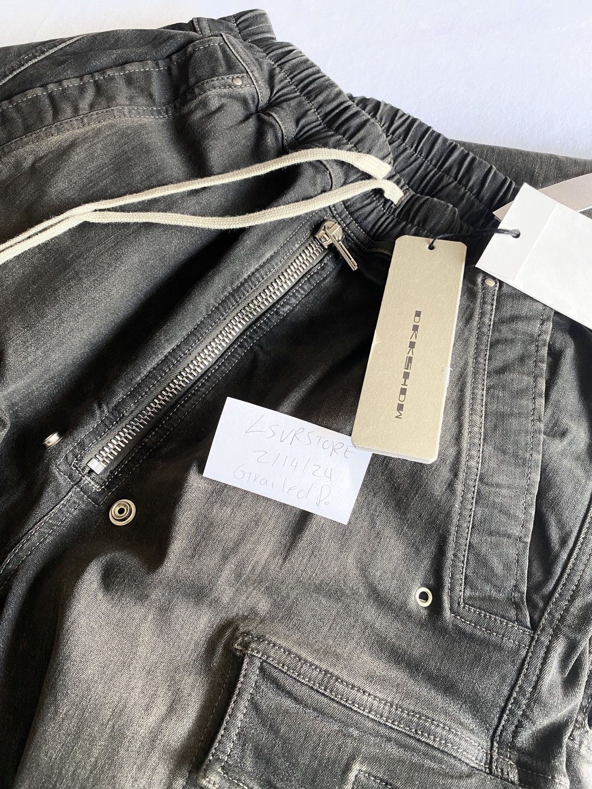 Rick Owens Rick Owens DRKSHDW Double Cargo Jumbo Belas EDFU23 DRKDUST M Size US 32 / EU 48 - 10 Thumbnail