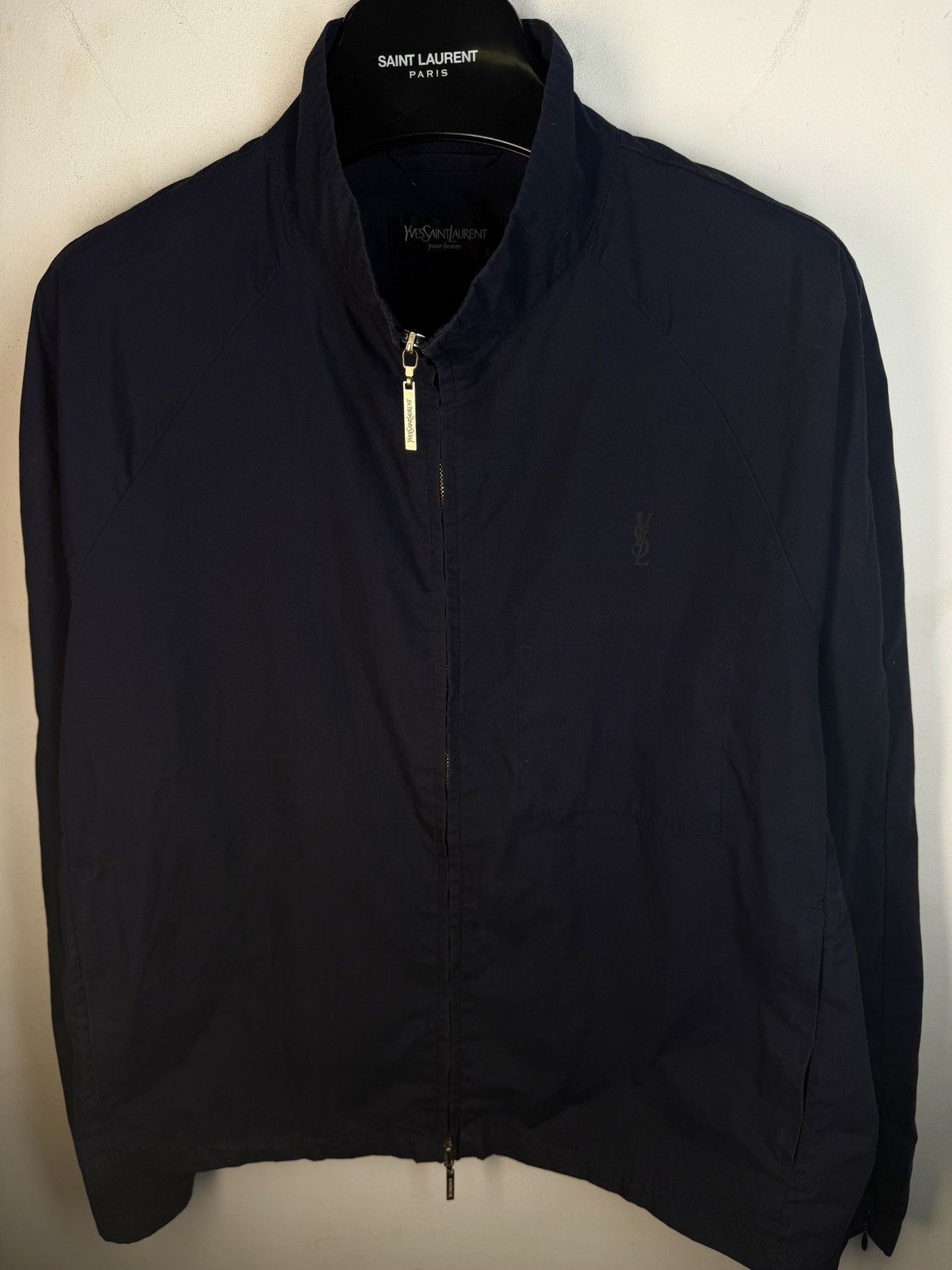 Yves Saint Laurent Spring YSL Jacket Dark Navy Classic Vintage Bomber Size US M / EU 48-50 / 2 - 19 Thumbnail