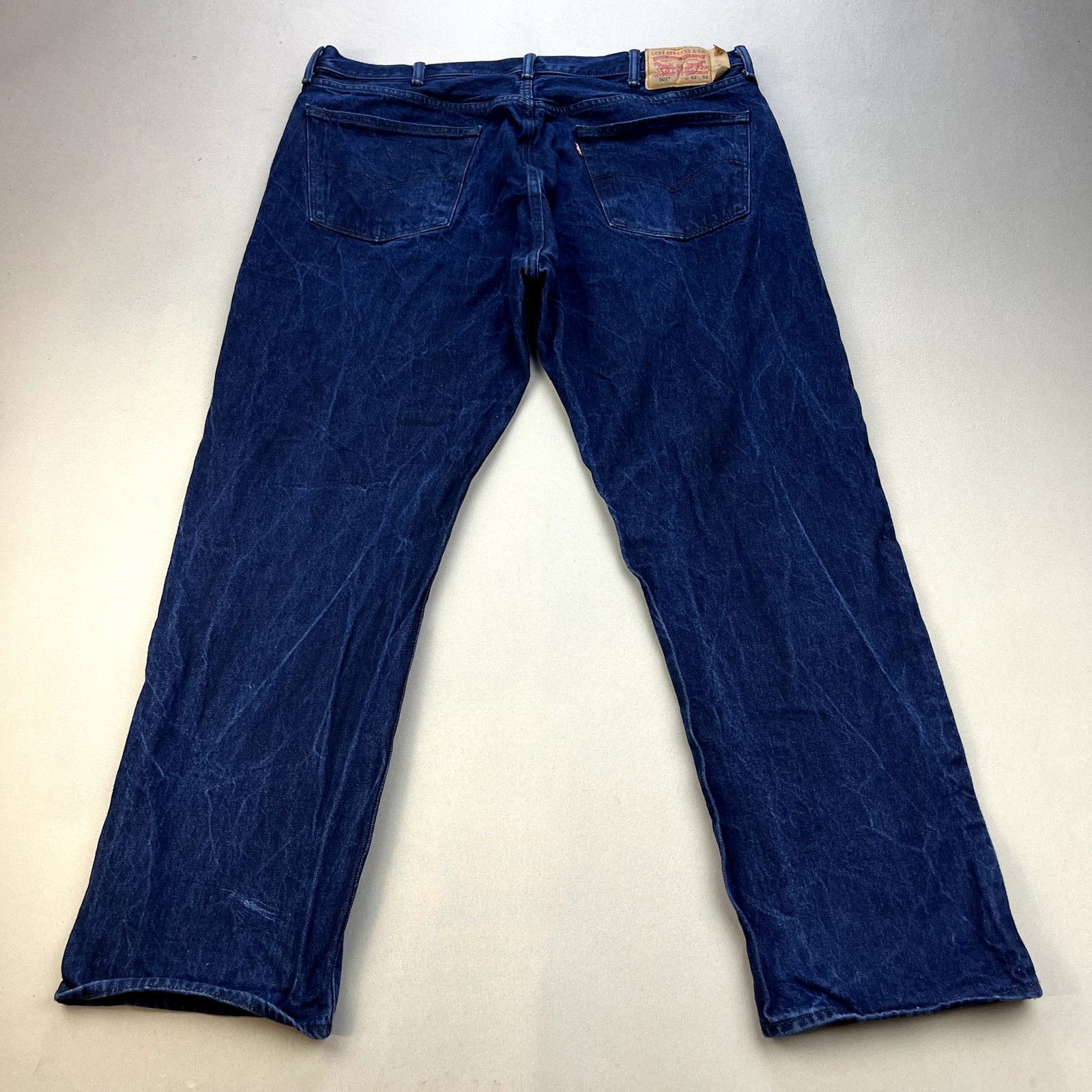 Vintage good Levi's 501 Blue Jeans White Oak Cone Denim Mens 42X32