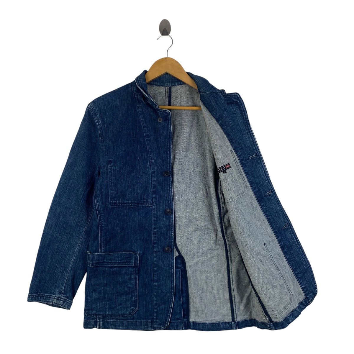 Japanese Brand Vintage JUN MEN Japanese Brand Denim Jeans Coat Jacket Size US M / EU 48-50 / 2 - 1 Thumbnail
