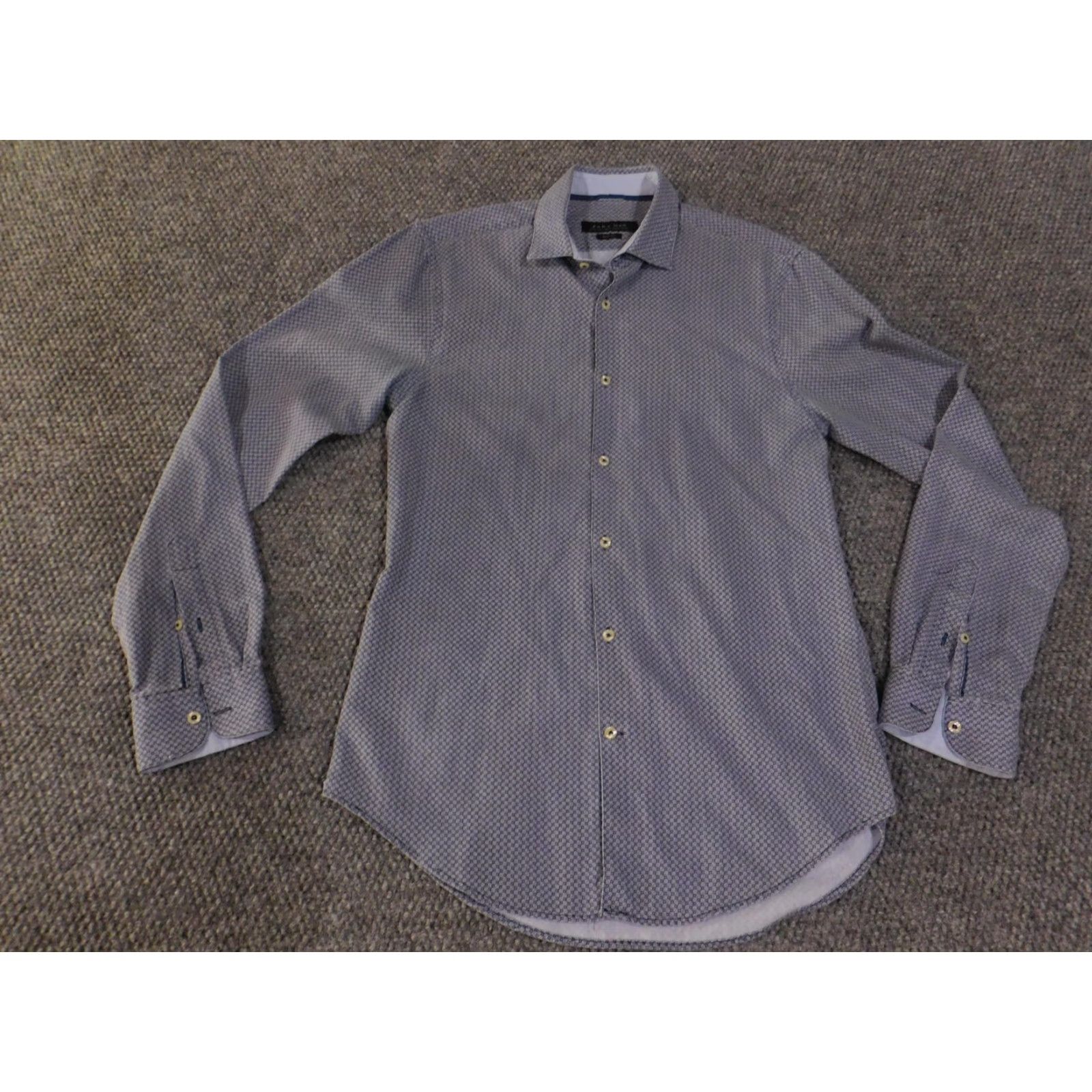Zara Zara Man Shirt Mens Medium Slim Fit Patterned Button Down Long Sleeve Modern Size US M / EU 48-50 / 2 - 3 Thumbnail