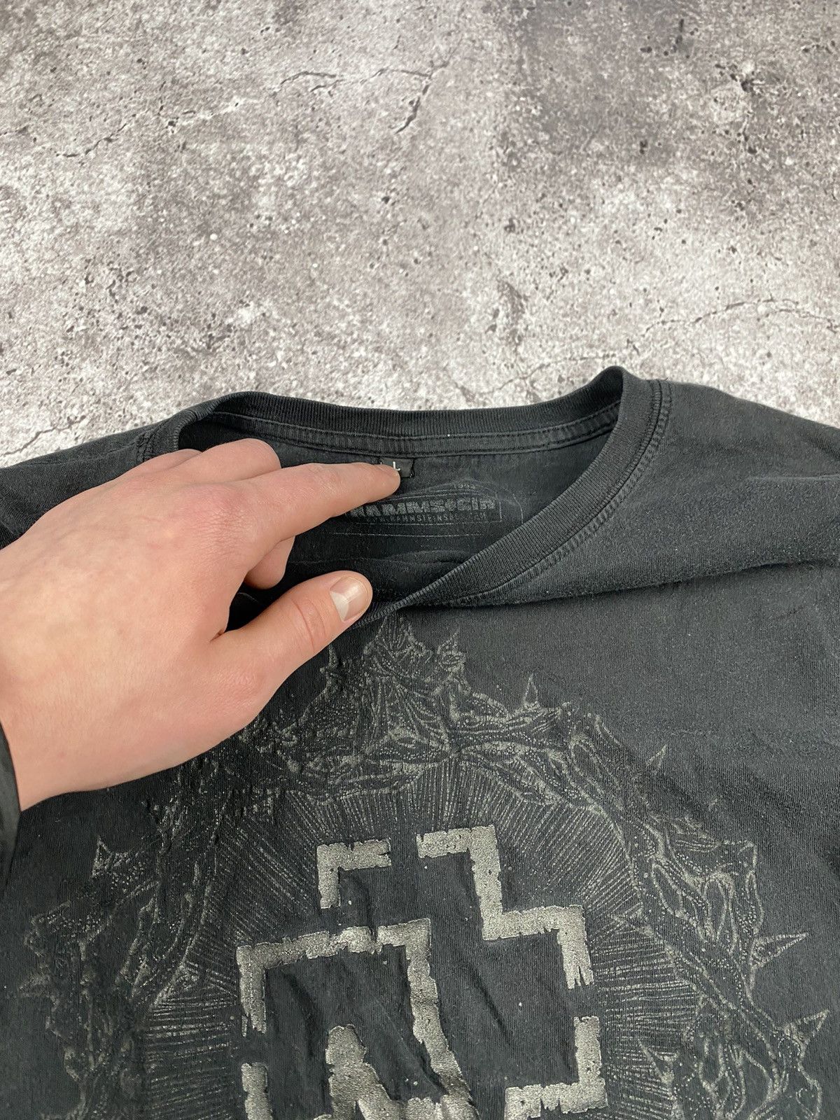 Band Tees × Vintage Vintage Y2K RAMMSTEIN Band Rock T-shirt Streetwear 90s Style Size US L / EU 52-54 / 3 - 3 Thumbnail