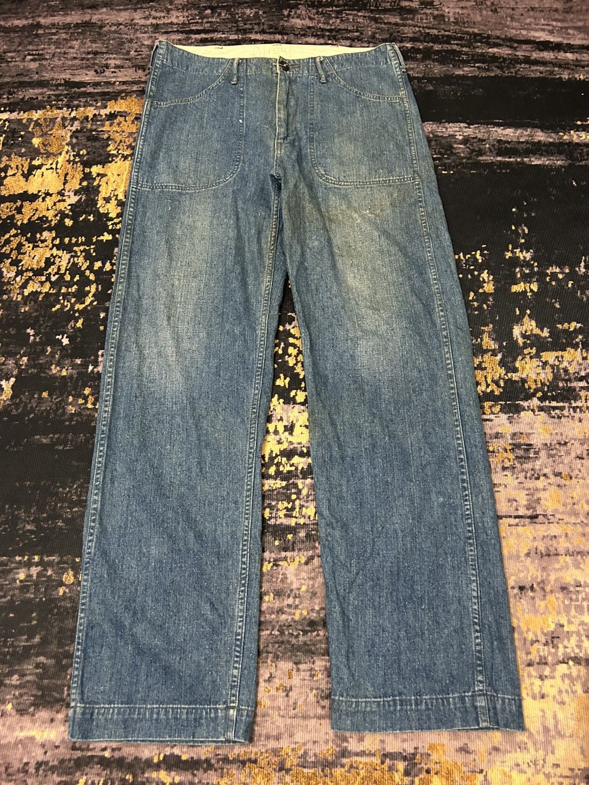 Indigo Vintage IDG Indigo Japan Washed Jeans Size US 32 / EU 48 - 3 Thumbnail