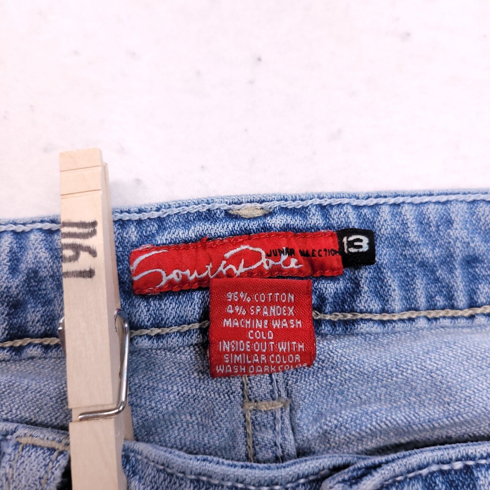 Southpole SouthPole Casual Button Zip Denim Jeans Womens Size 13 Blue Size 32" / US 10 / IT 46 - 5 Thumbnail