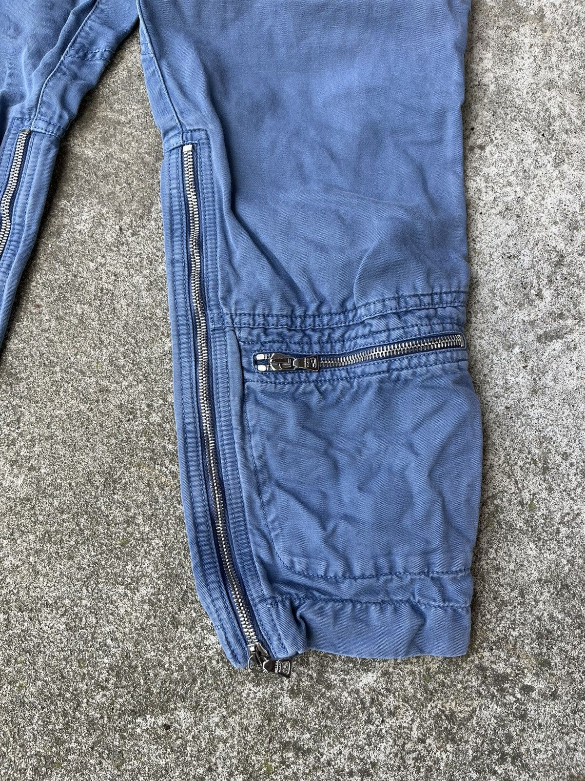 Prada PRADA Pants Cargo Biker Astro Bondage Zipper Laced Vintage Size 28" / US 6 / IT 42 - 3 Thumbnail