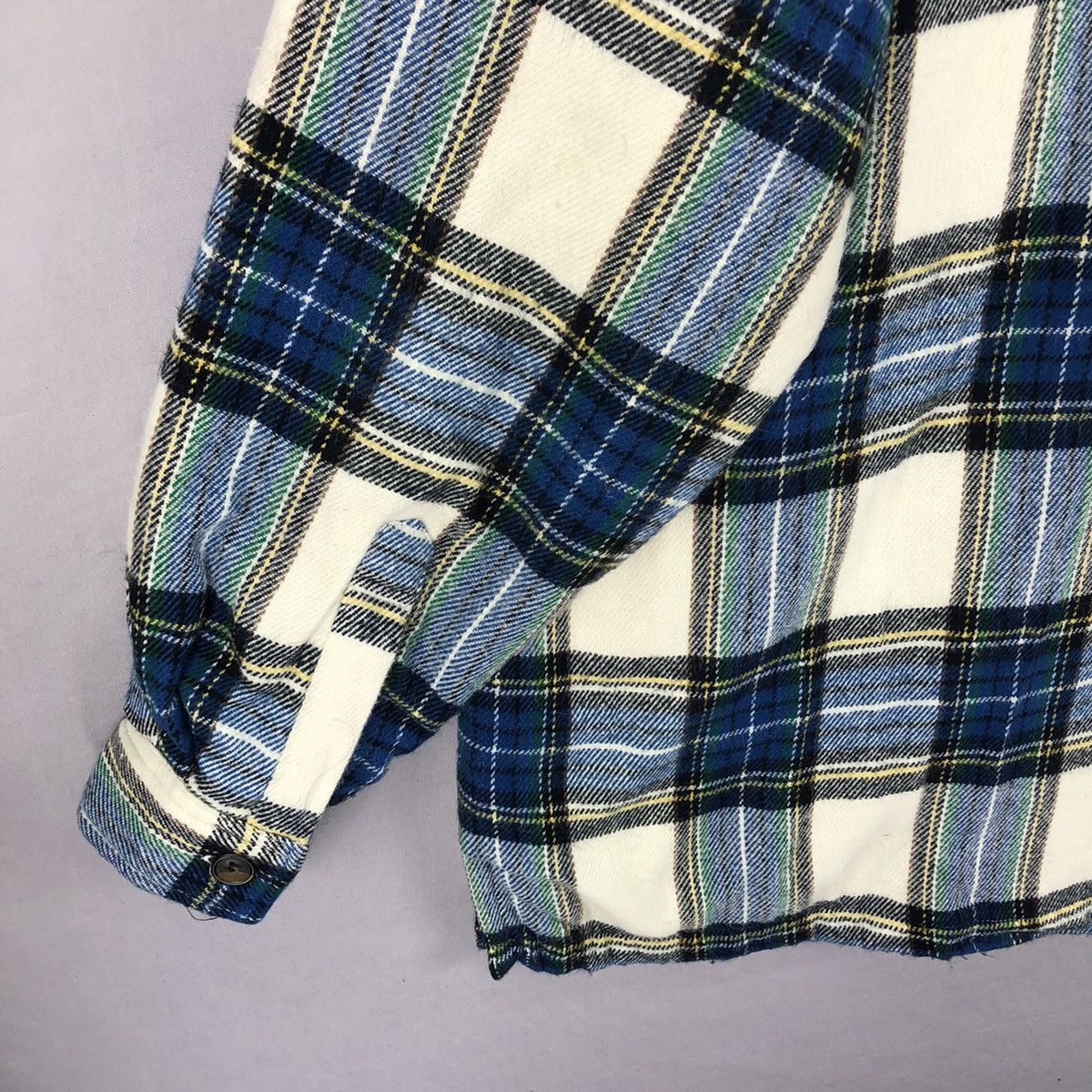 Japanese Brand Vintage 90's Flannel Jacket Tartan Check by GQFORD Size US XL / EU 56 / 4 - 6 Thumbnail
