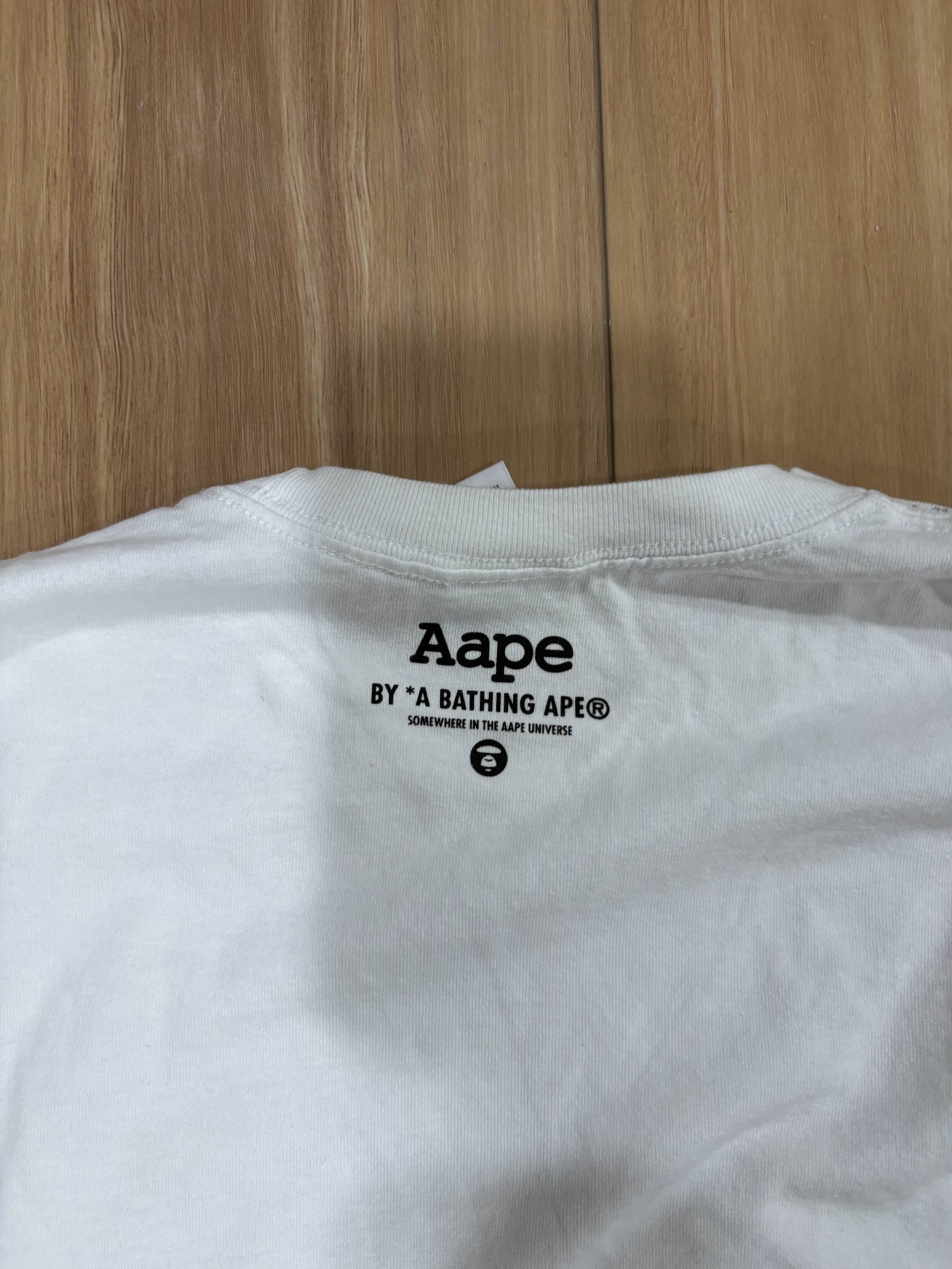Aape Aape By A Bathing Ape Logo Long Sleeve T-shirt w/ Back Print Size US M / EU 48-50 / 2 - 7 Thumbnail
