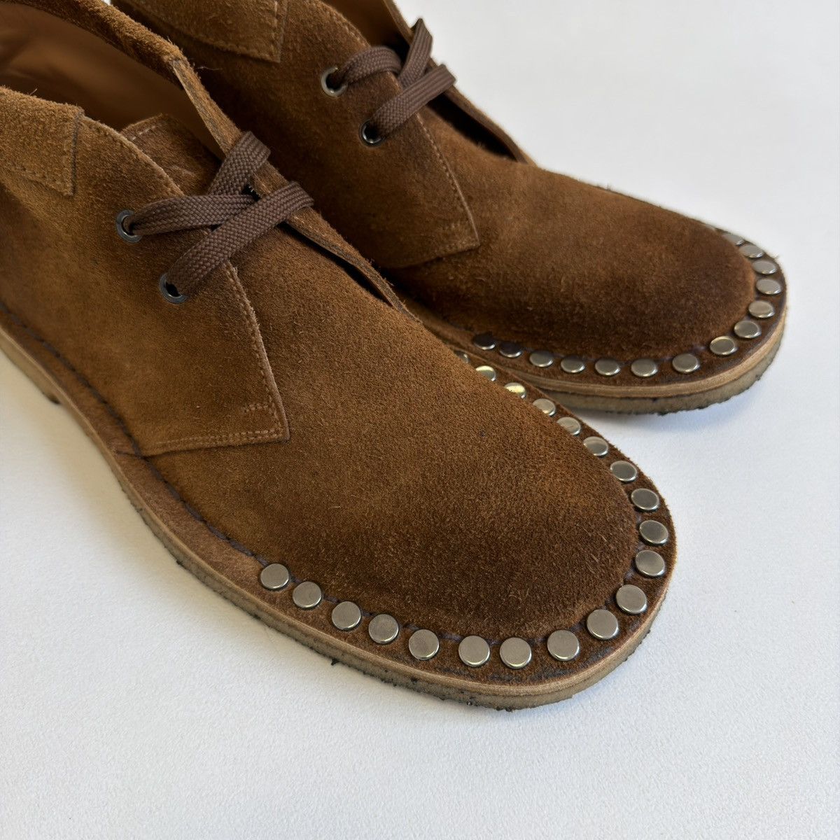 Prada A/W 17 ‘Studded’ Suede Chukka Boots Size US 8 / EU 41 - 17 Thumbnail