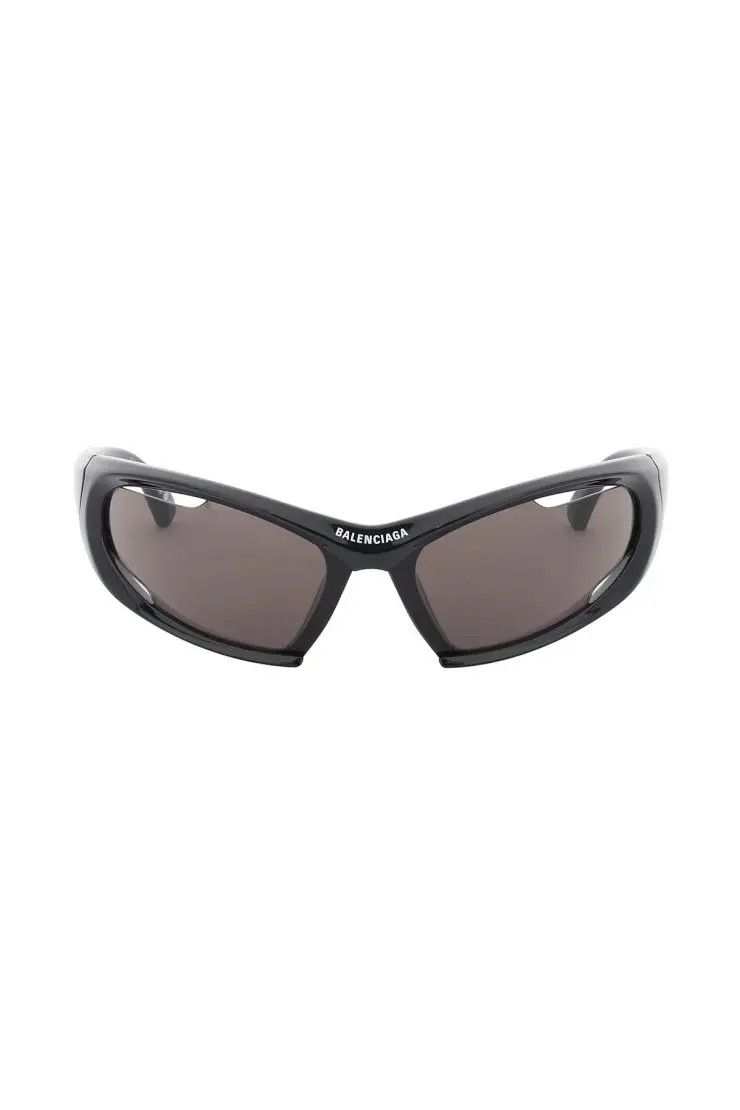 image of Balenciaga O1S22I1N0424 Size-Os Dynamo Rectangle Sunglasses in Black, Women's