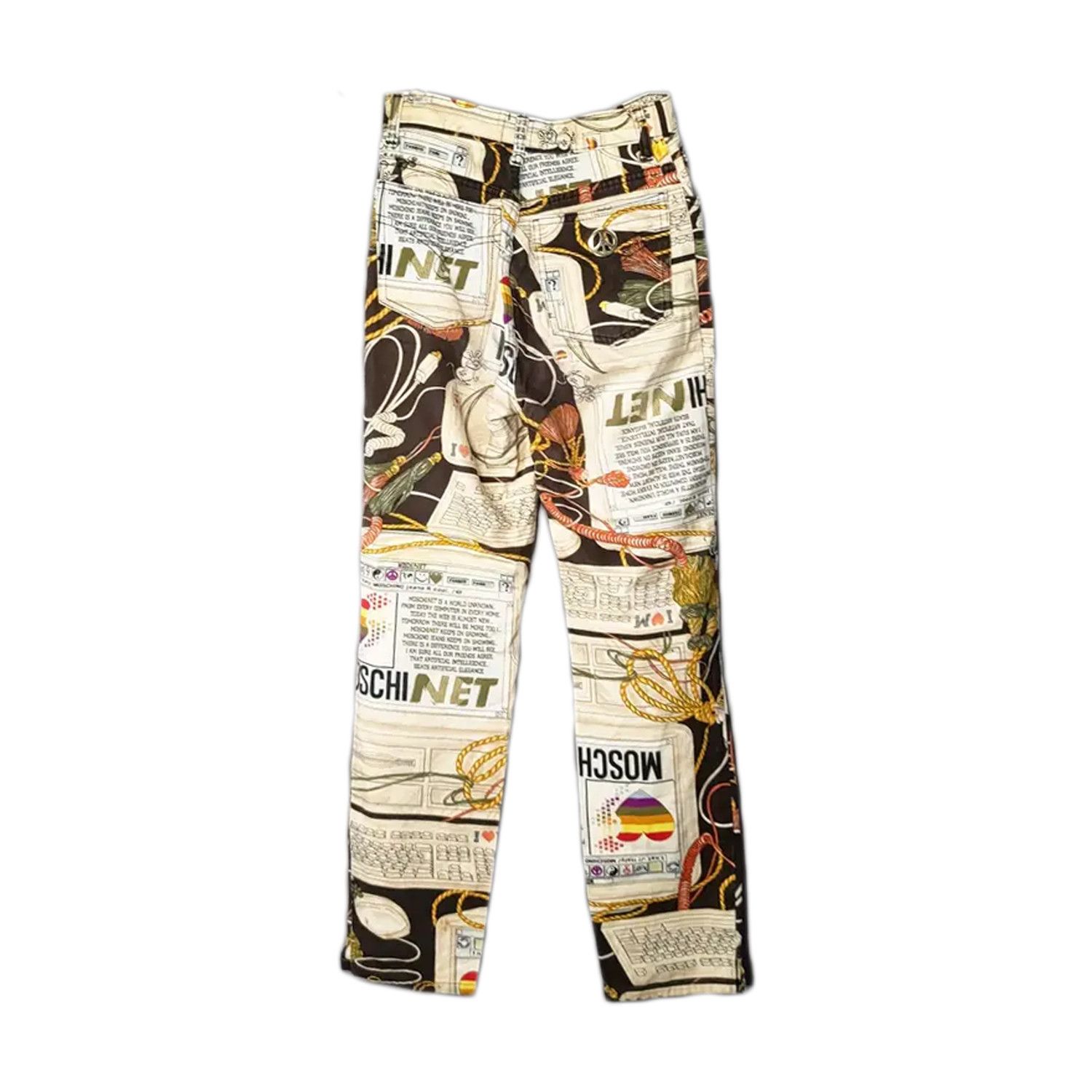 Moschino MOSCHINO JEANS POP ART ALL OVERPRINT DENIM PANTS Size 26" / US 2 / IT 38 - 2 Thumbnail