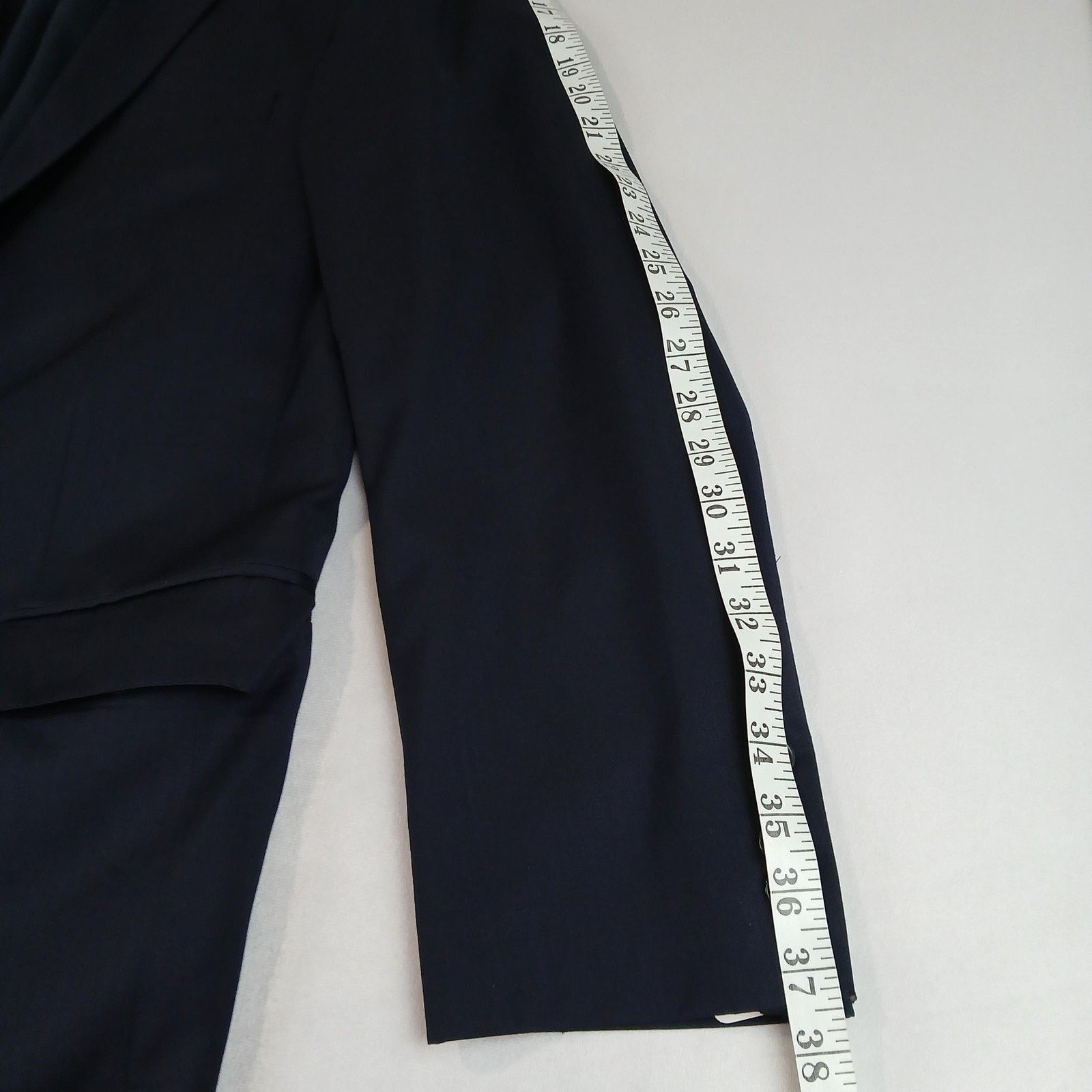 Ermenegildo Zegna Ermenegildo Zegna Cloth Suit Mens 46 Long 38x32 Navy Blue Size 46L - 14 Thumbnail